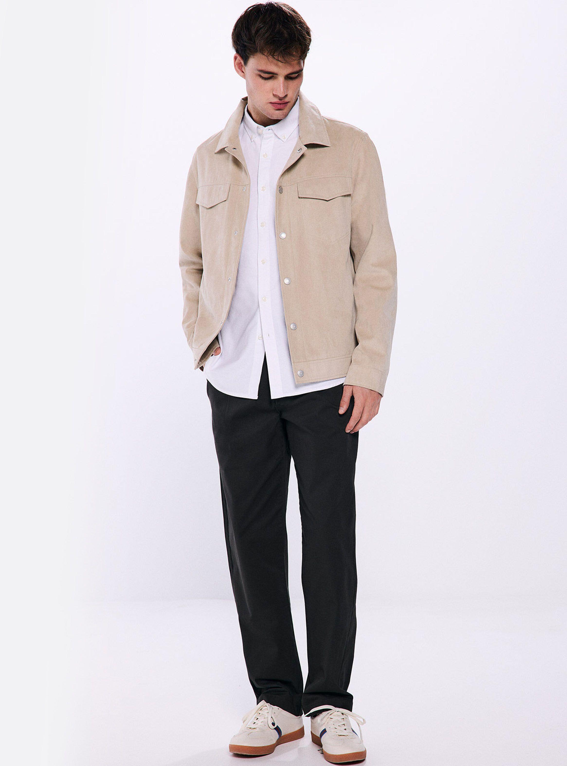 Chaqueta Efecto Ante-5
