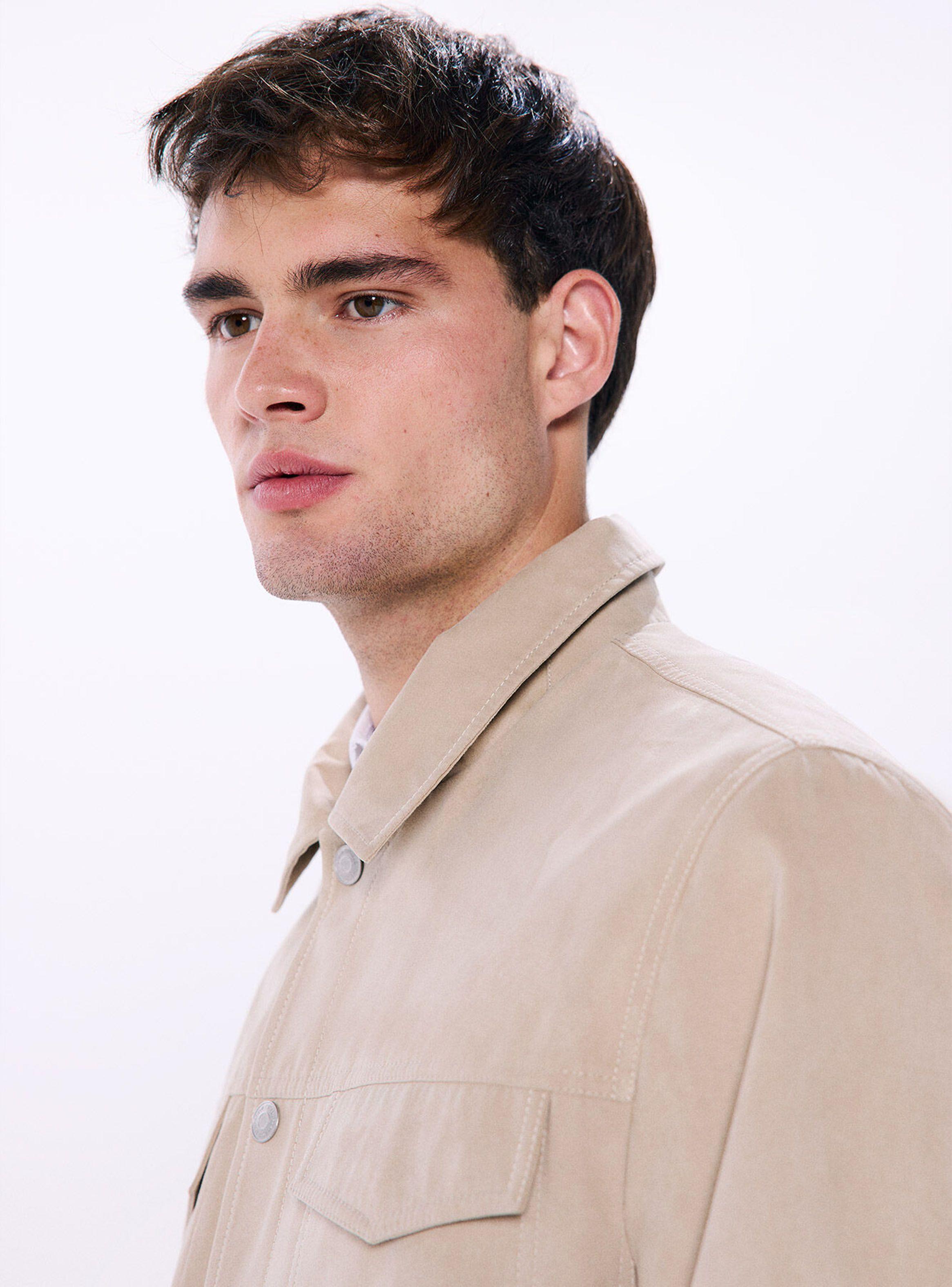 Chaqueta Efecto Ante-4