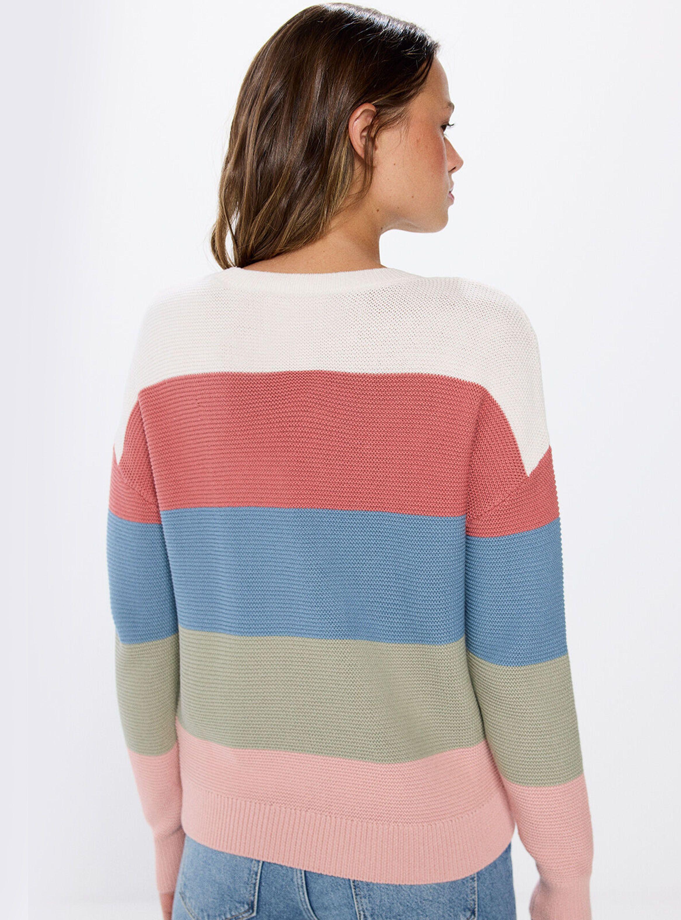 Sweater Rayas Color Block Algodón-1
