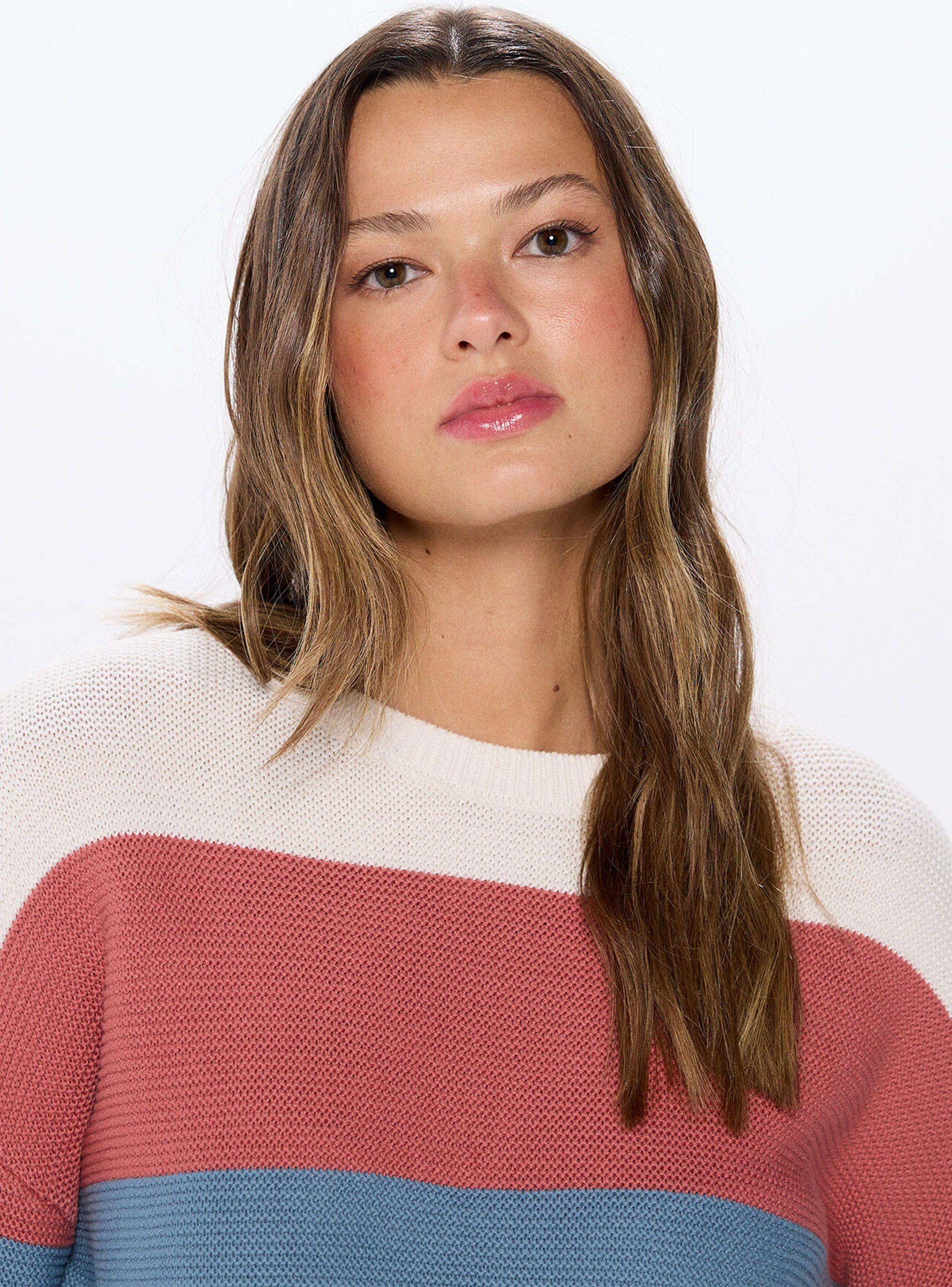Sweater Rayas Color Block Algodón-2