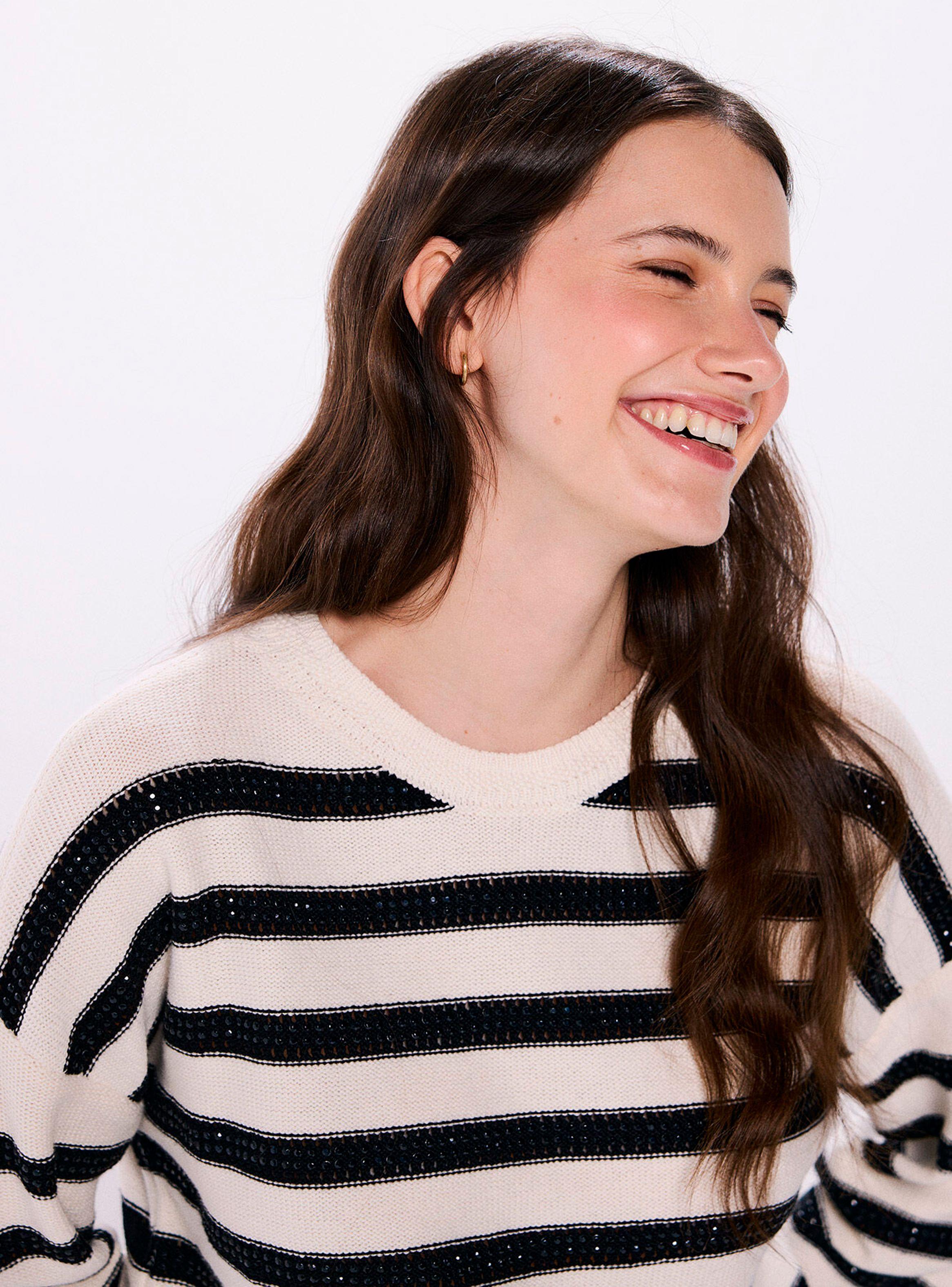 Sweater Rayas Cristales-2