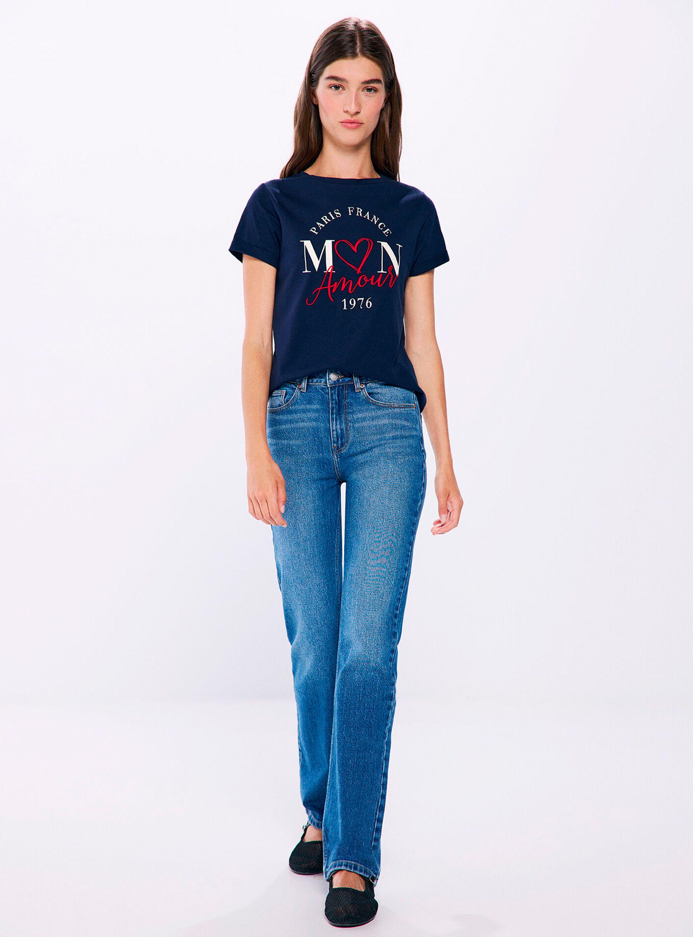 Polera Gráfica Amour Algodón Manga Vuelta-3