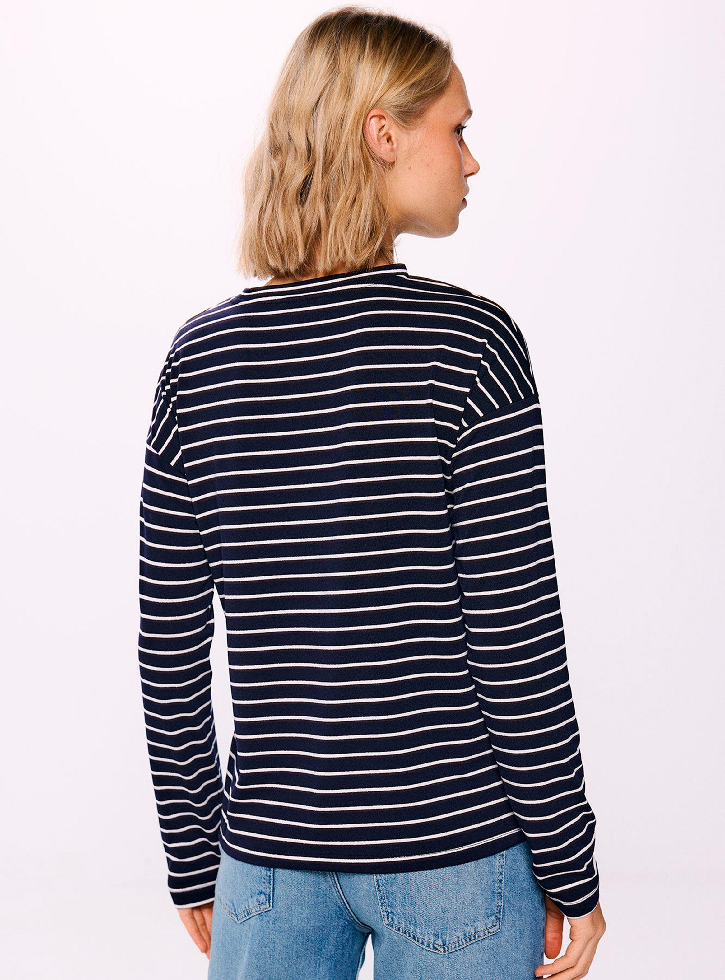 Polera a Rayas Manga Larga-1