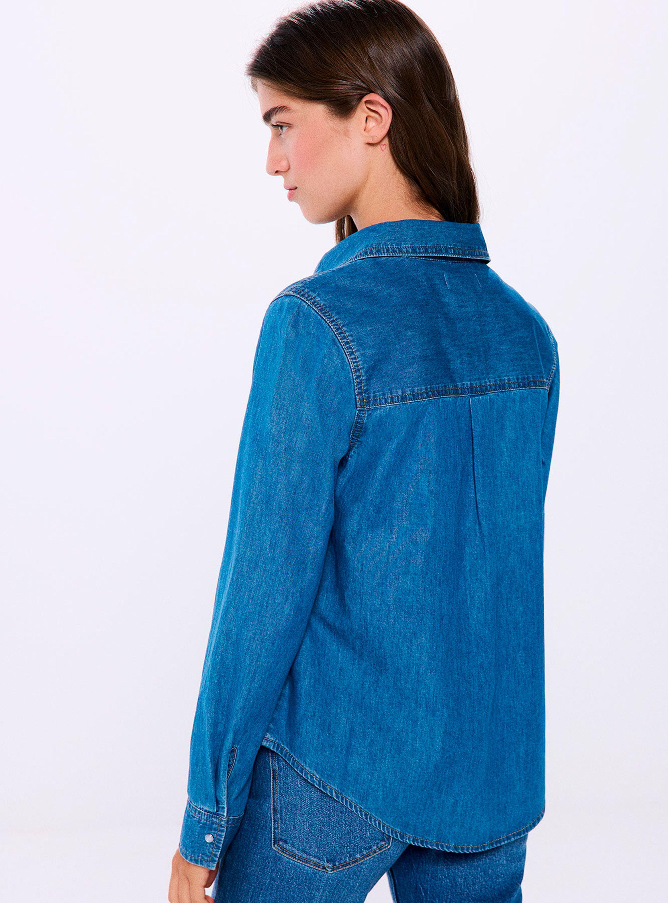 Camisa Vaquera Manga Larga-1