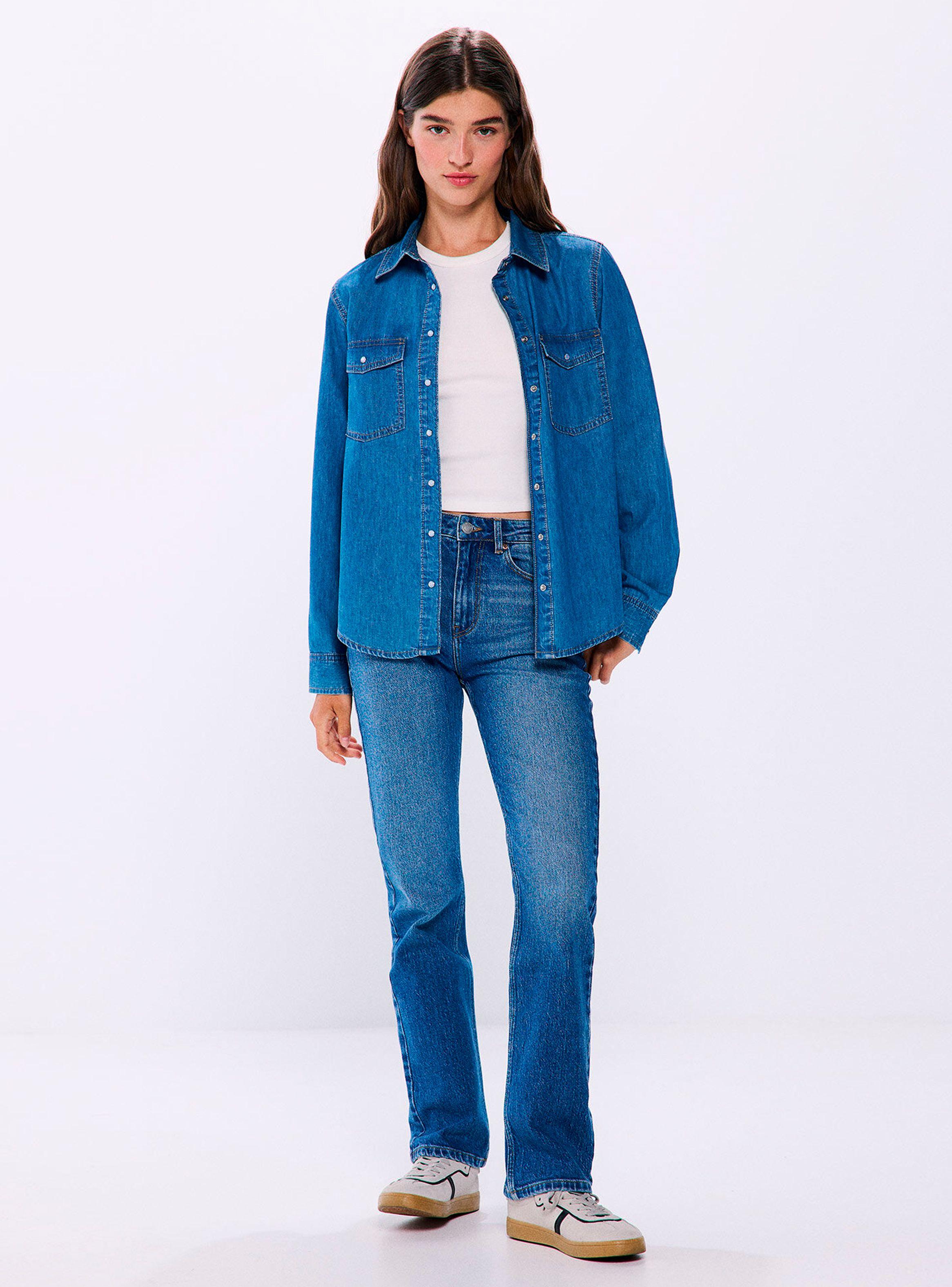 Camisa Vaquera Manga Larga-3