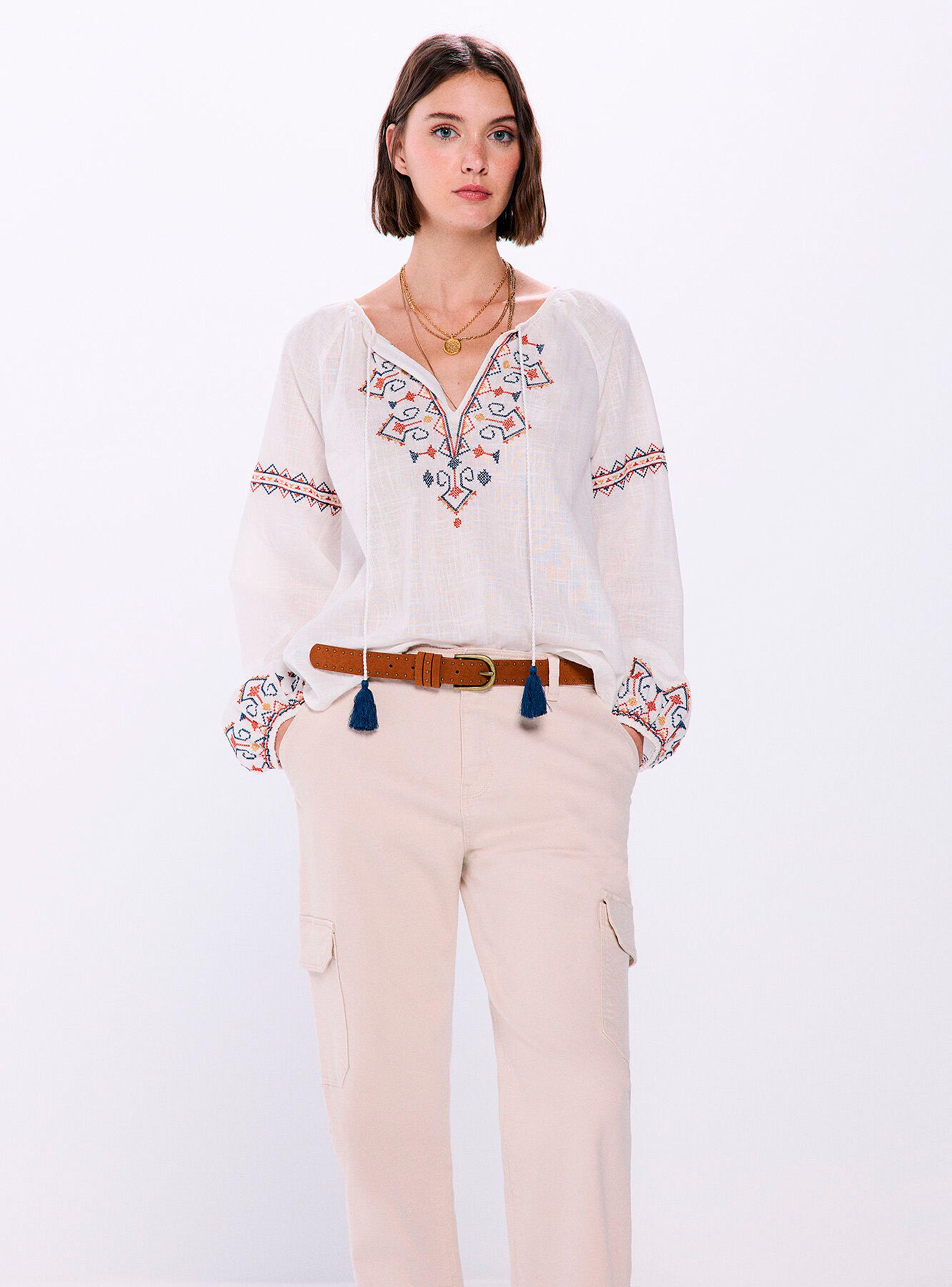 Blusas Bordados Multicolor-3