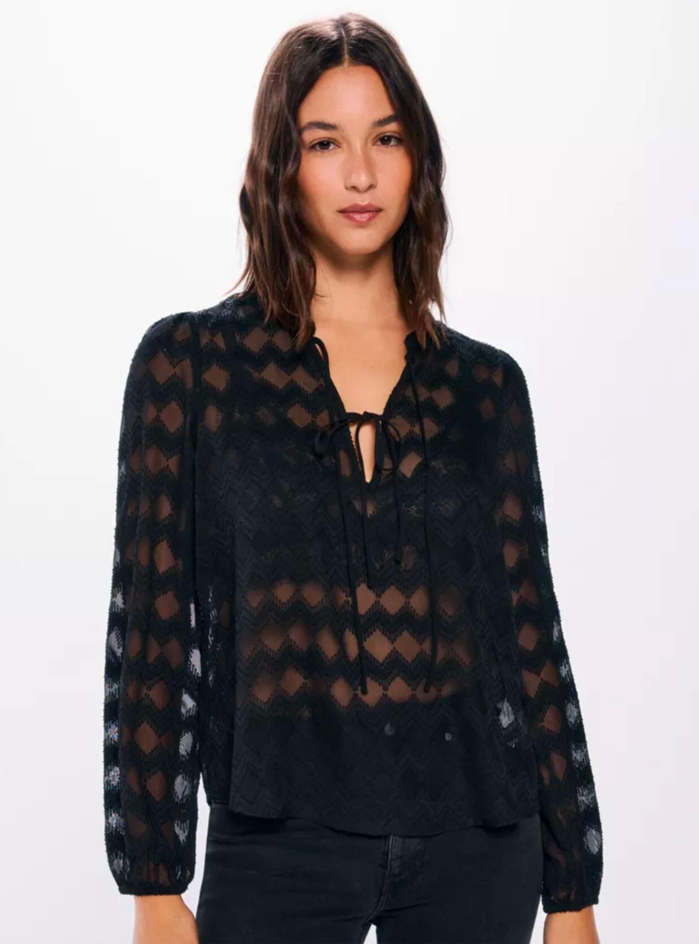 Blusa Gasa Bordados Transparencias-0