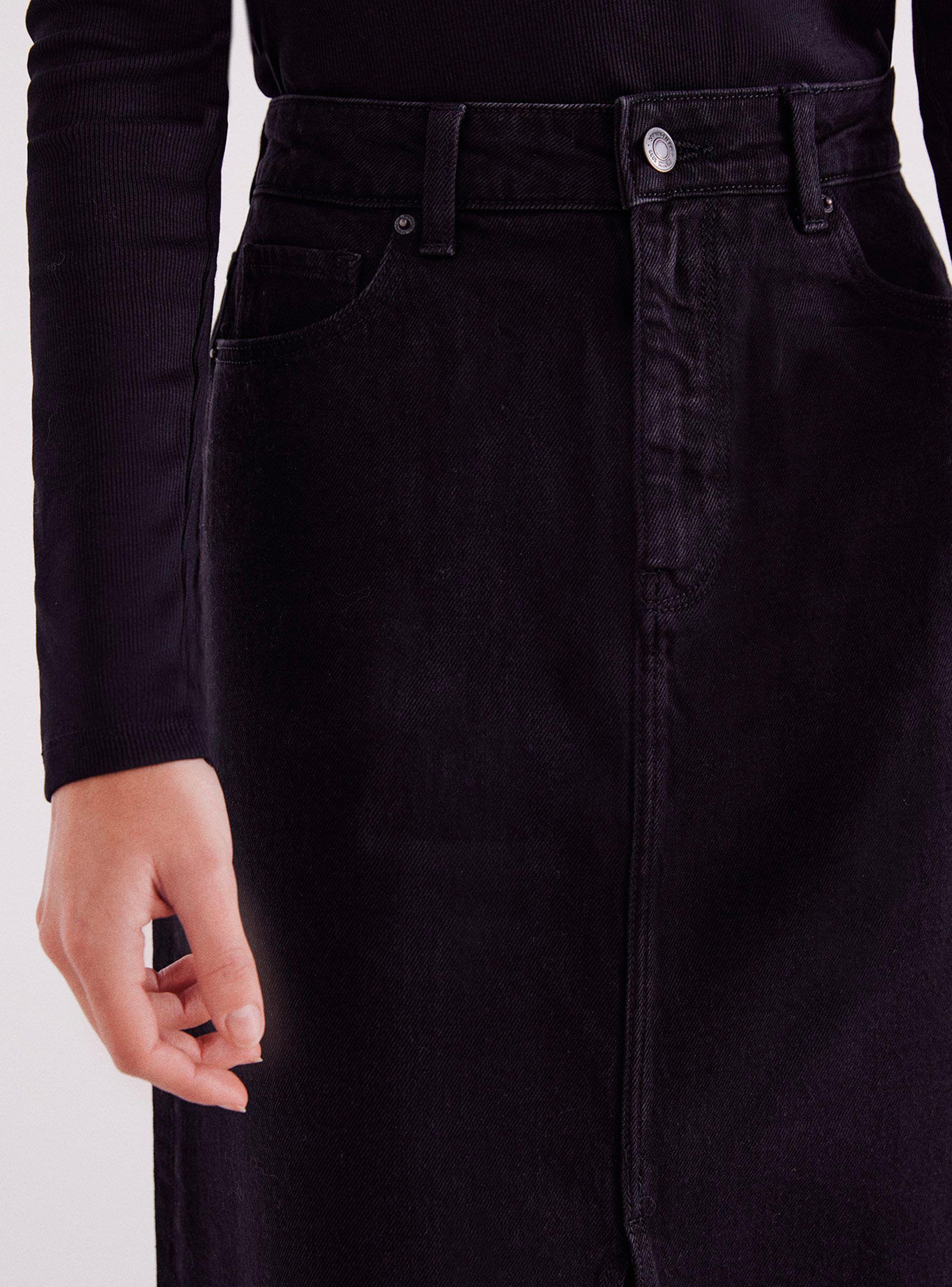 Falda Midi Vaquera-1