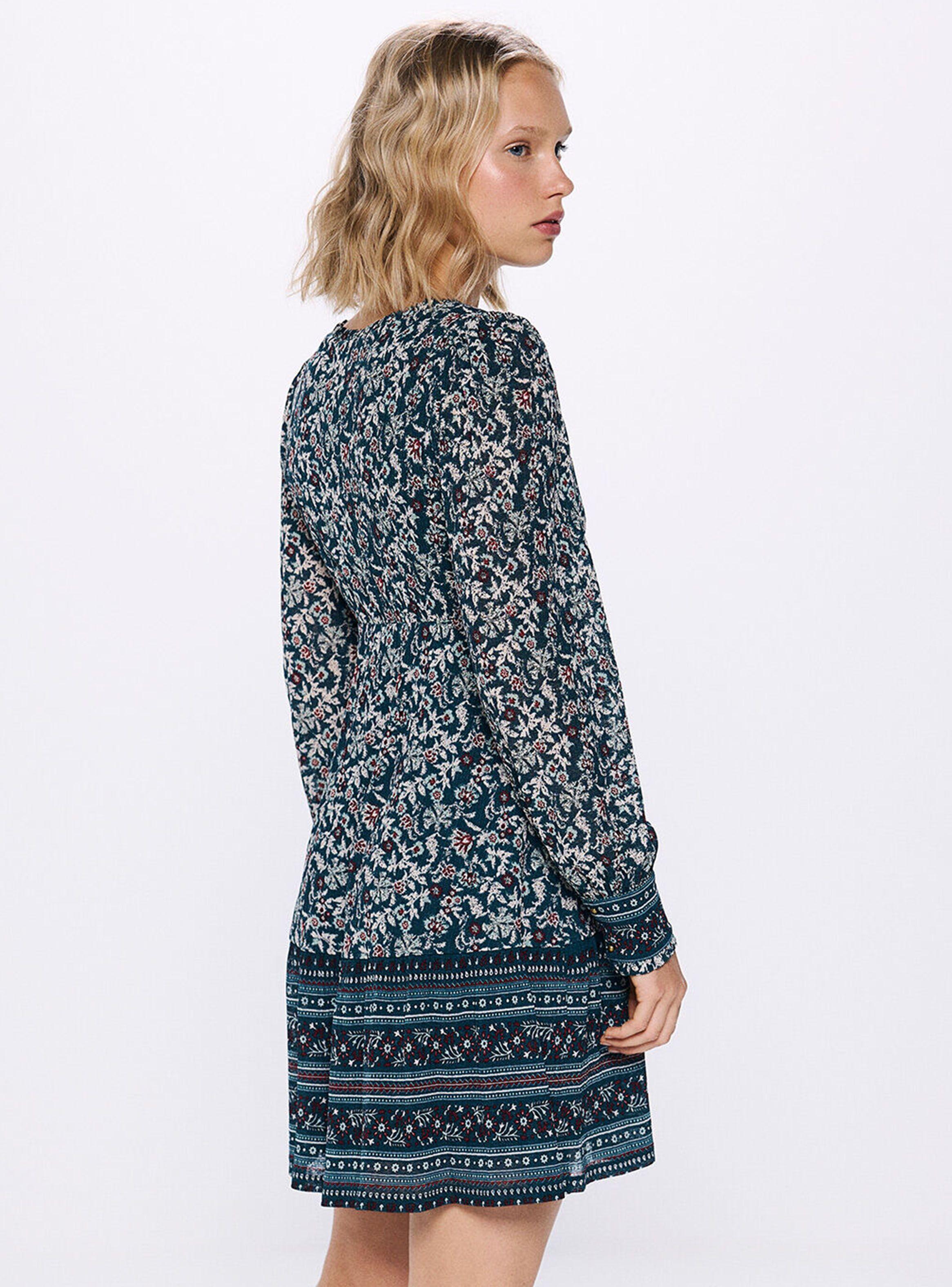 Vestido Corto Cenefas Escote-1