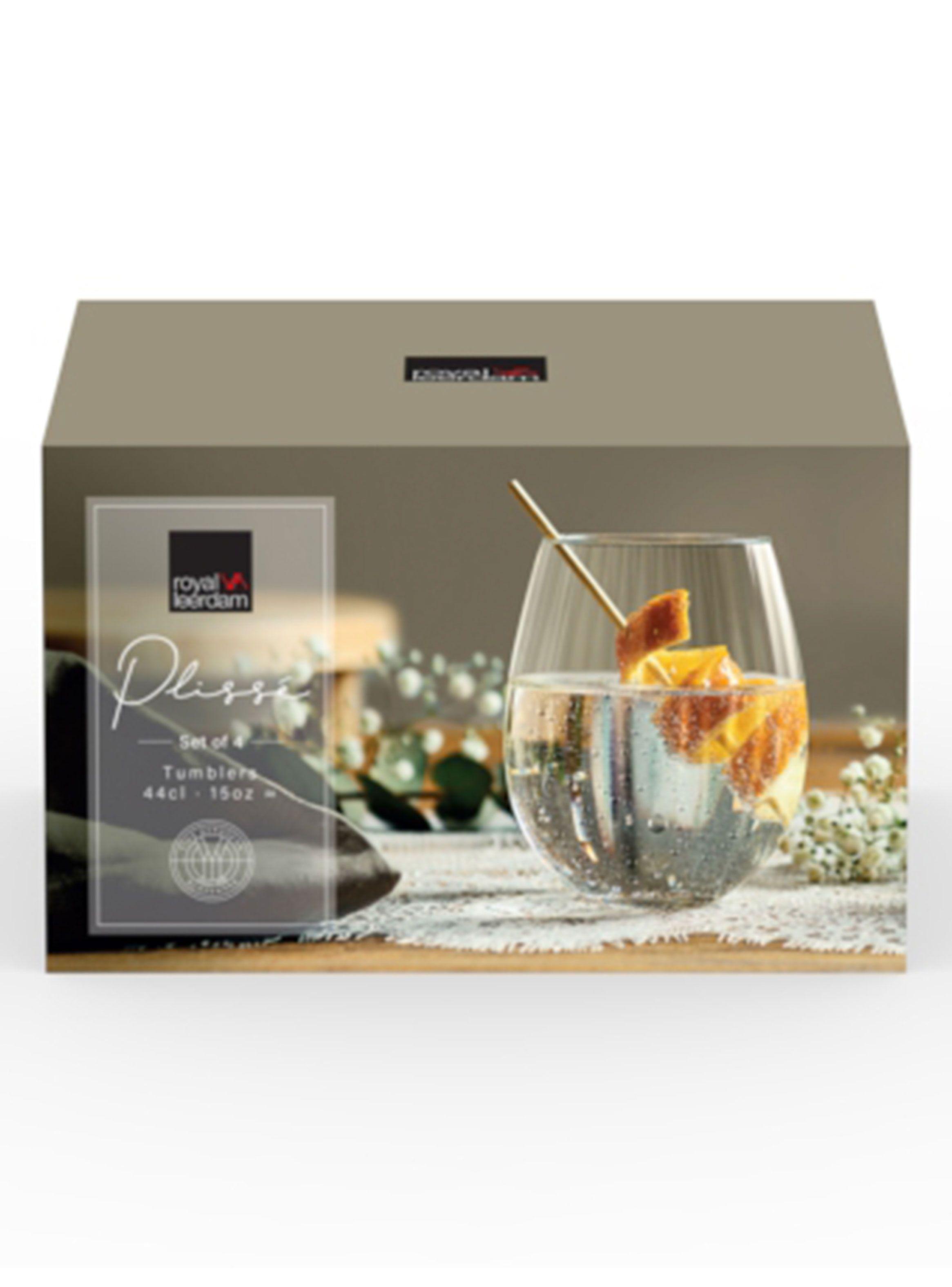4 Vasos Plisse Stemless 440 ml-2
