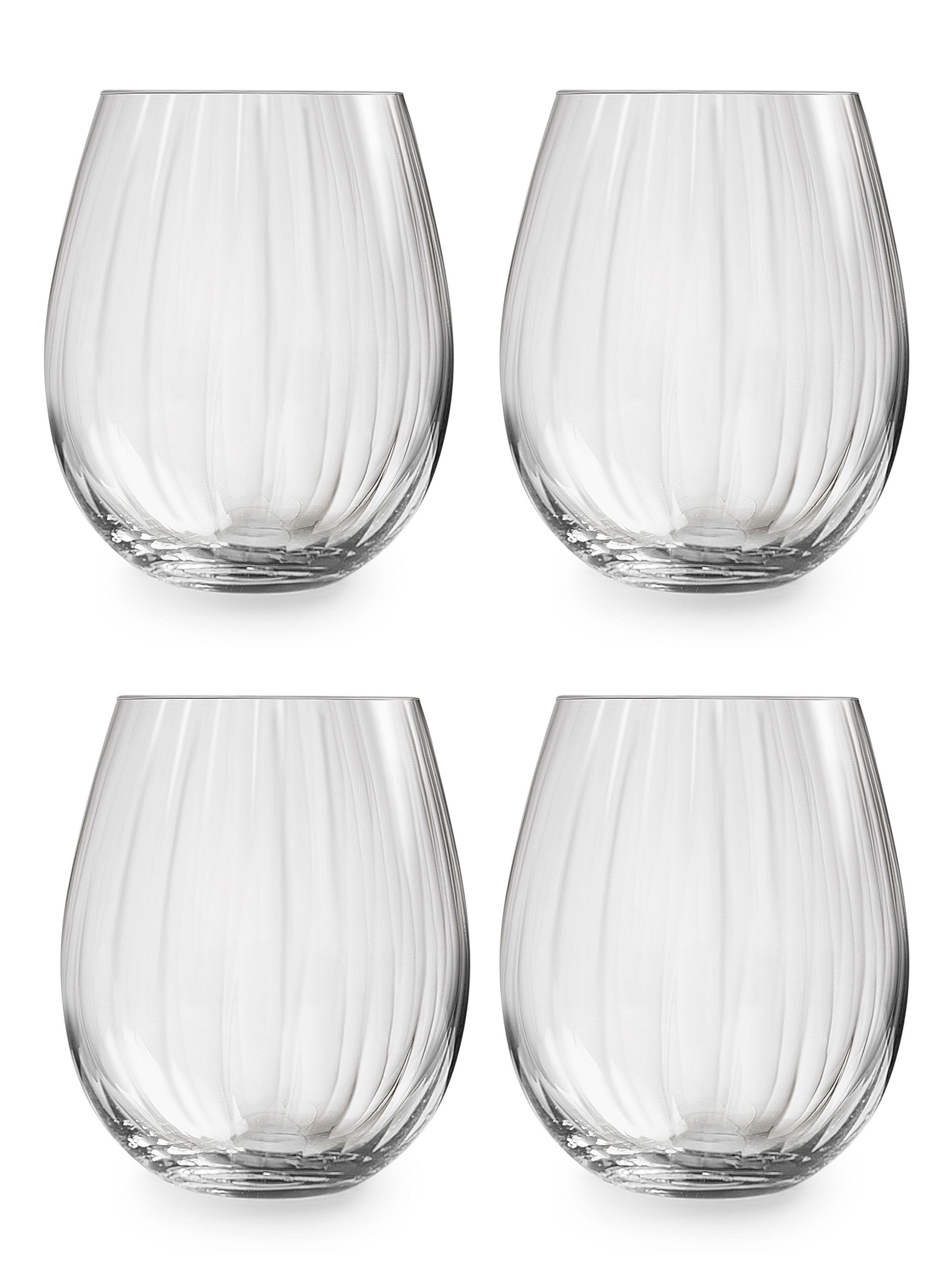 4 Vasos Plisse Stemless 440 ml-0