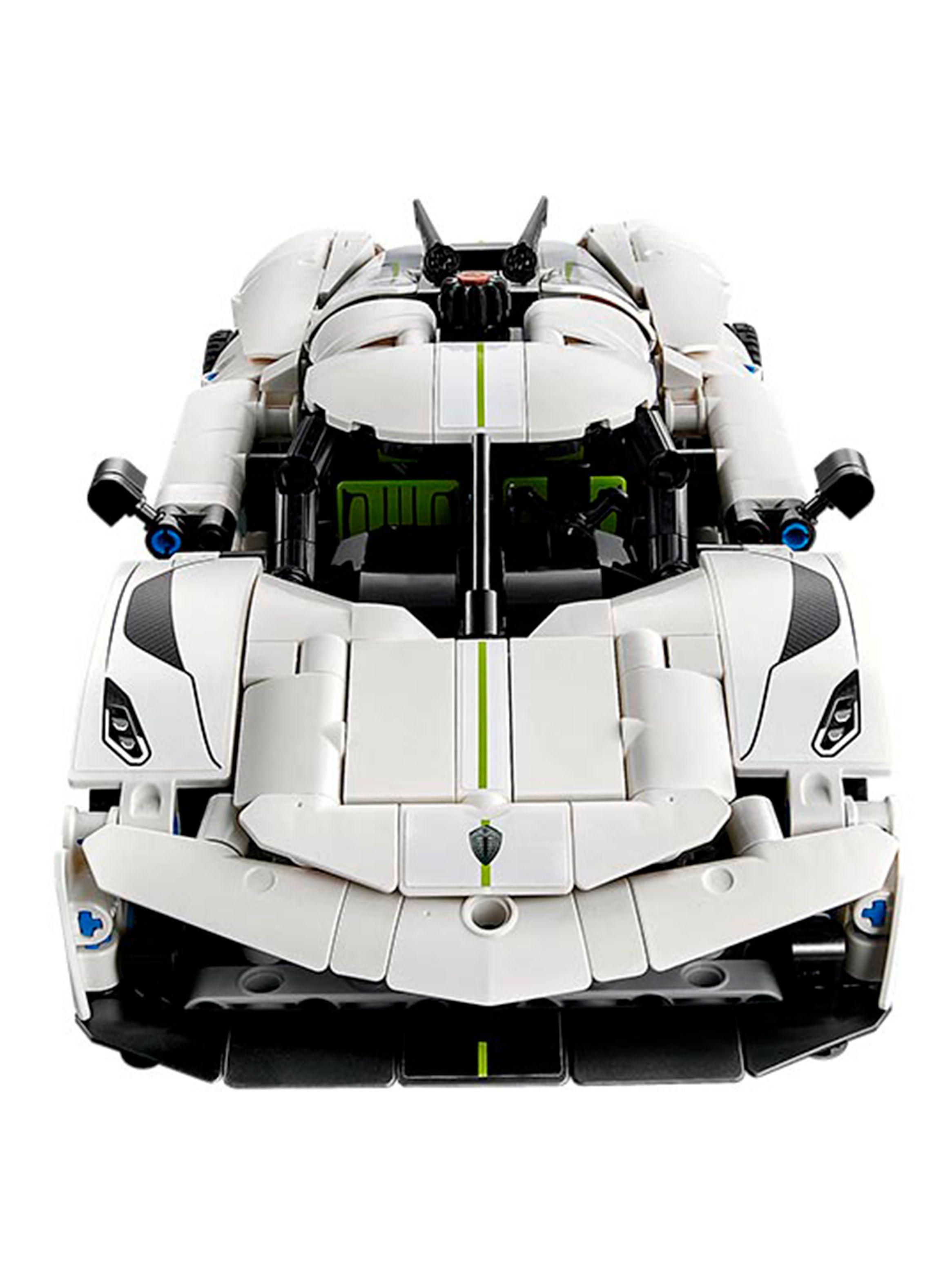 Lego Hiperauto Koenigsegg Jesko Absolut Blanco-3