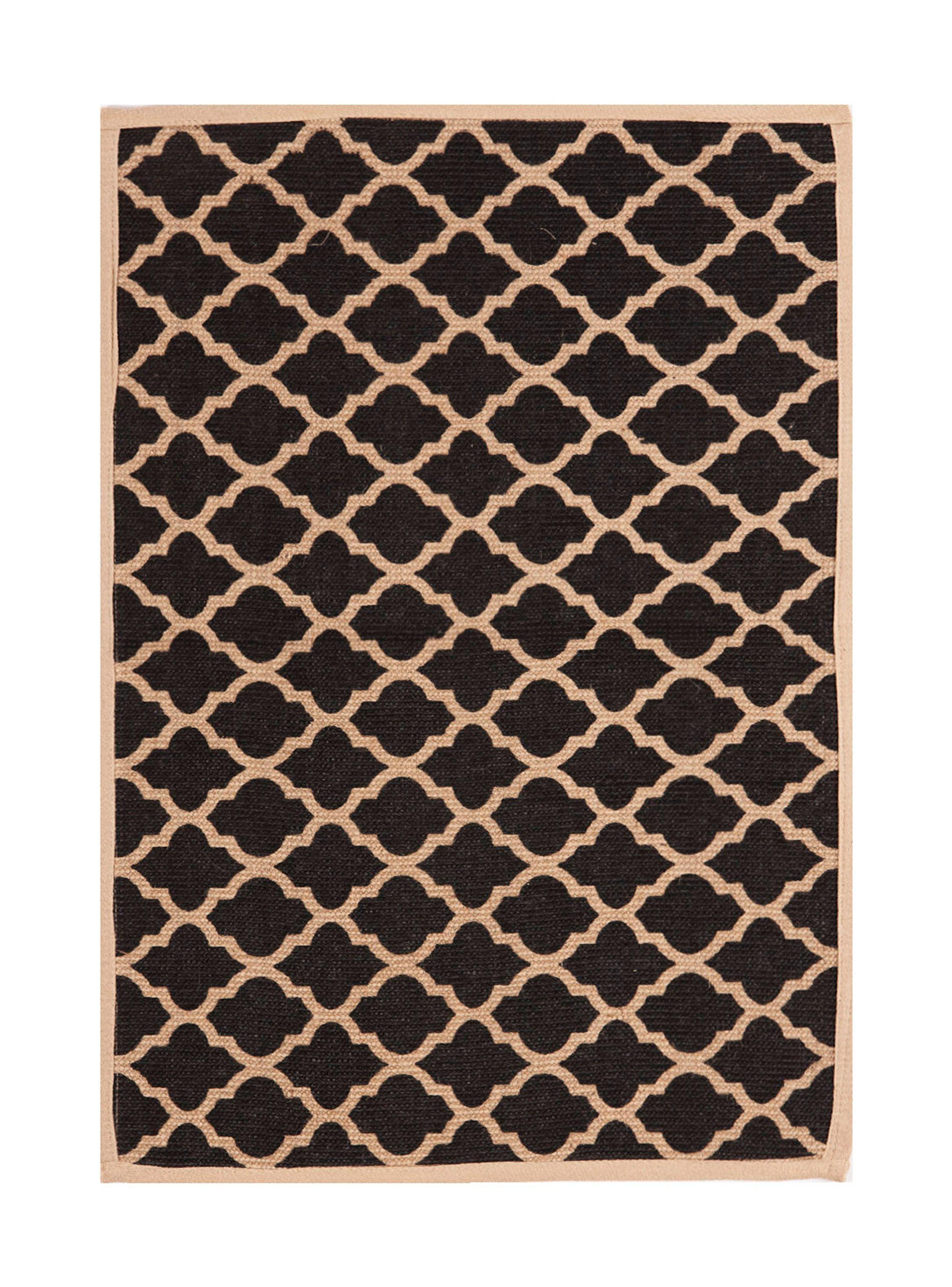 Bajada de Cama 60 x 90 cm Jute Print D3 Café-0