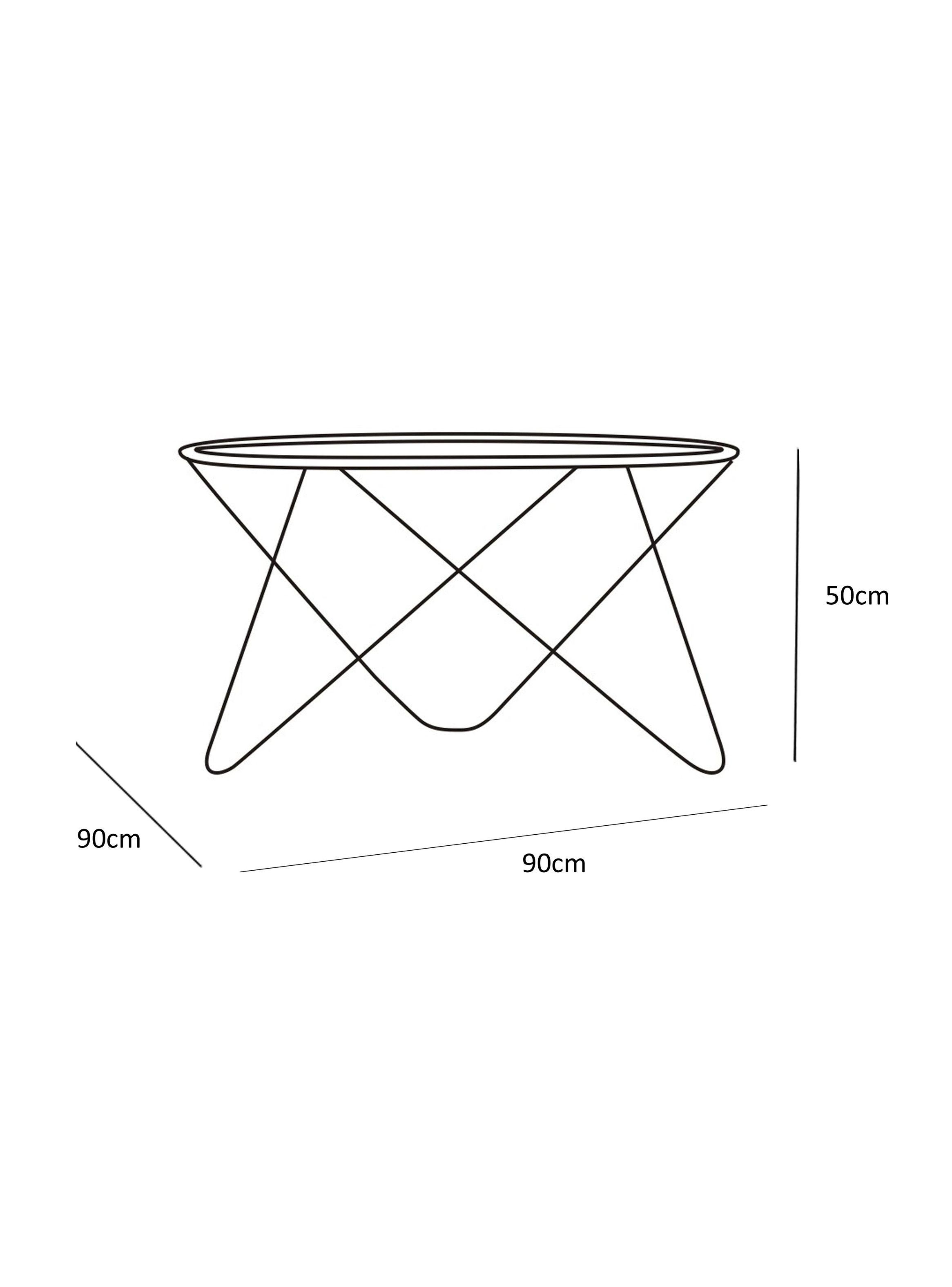 Mesa de Centro Vidrio Garbo 90 cm-2