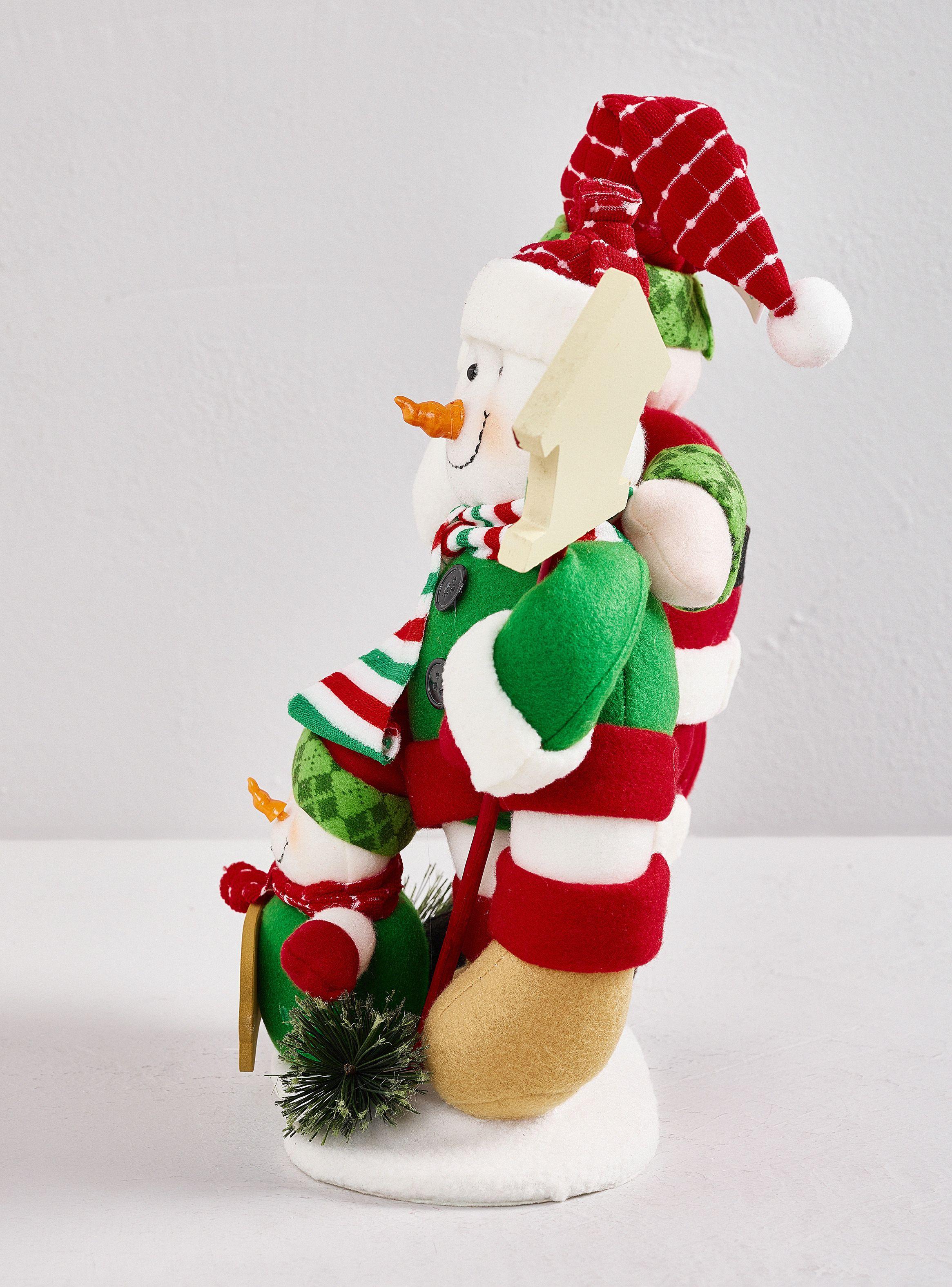 Muñeco de Navidad 36 cm Santa y Snowman-1