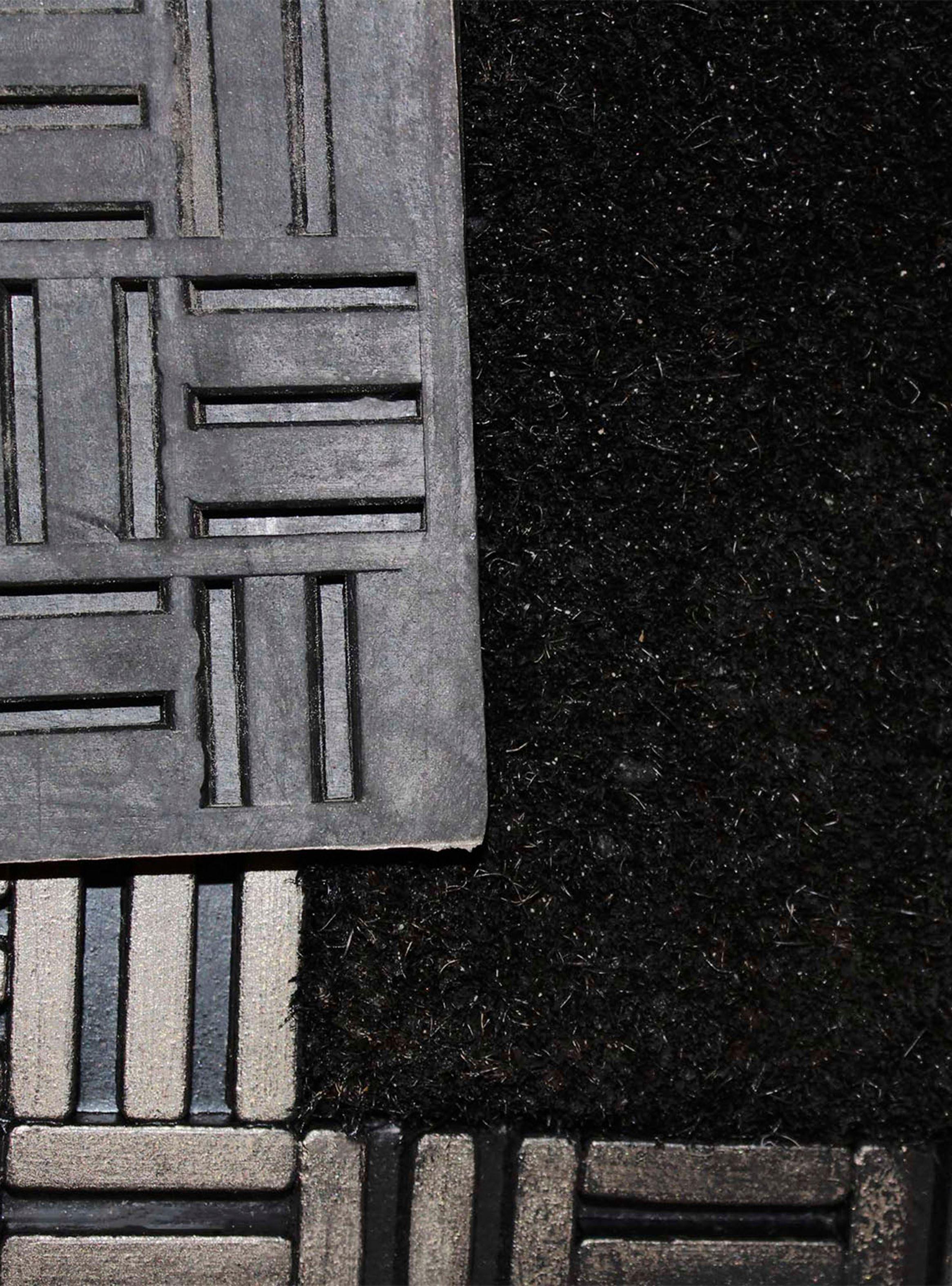 Limpiapiés 45 x 75 cm Bari Negro-2