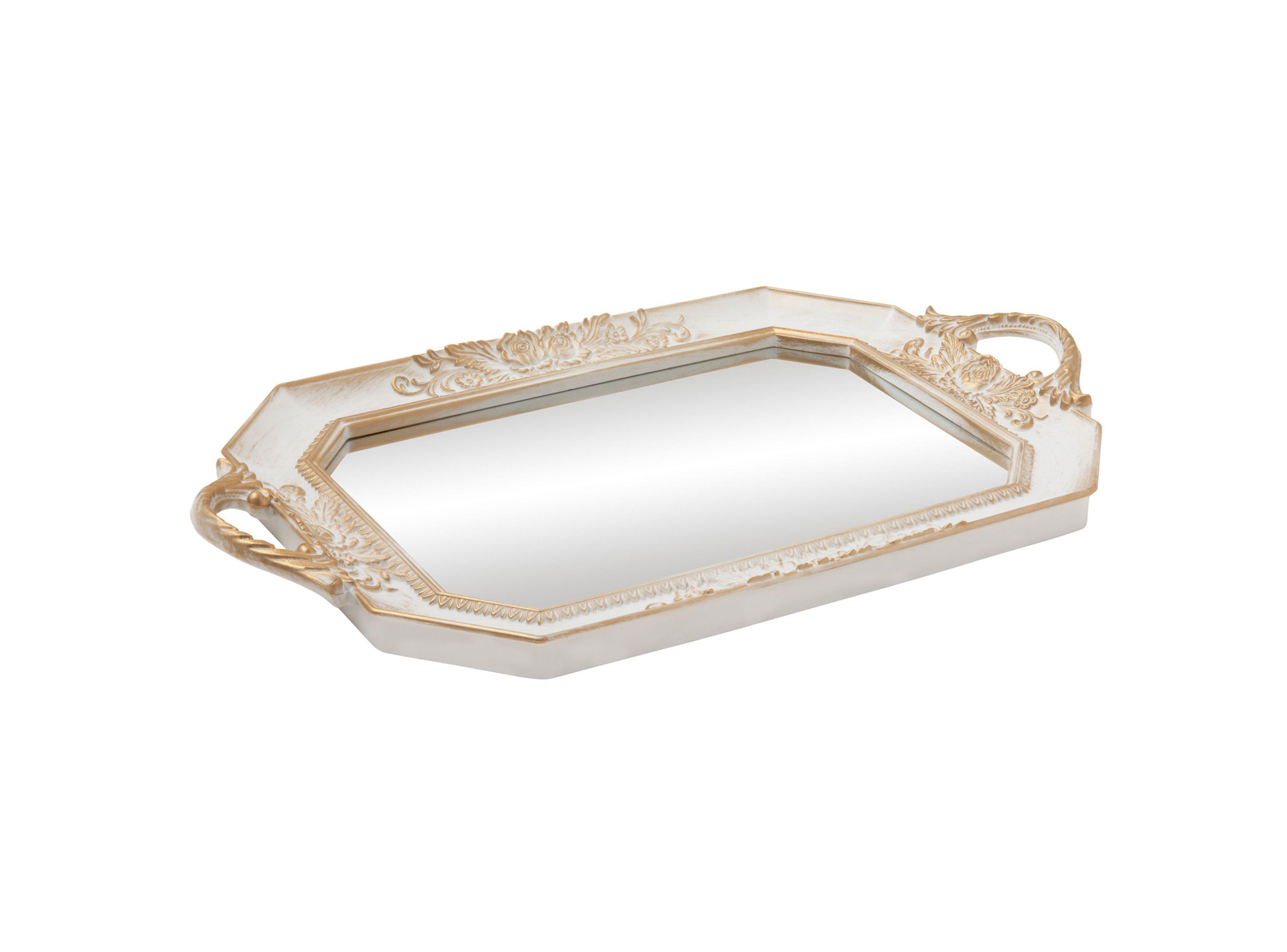 Bandeja Decorativa Plástica Espejada 26 cm VGO-1