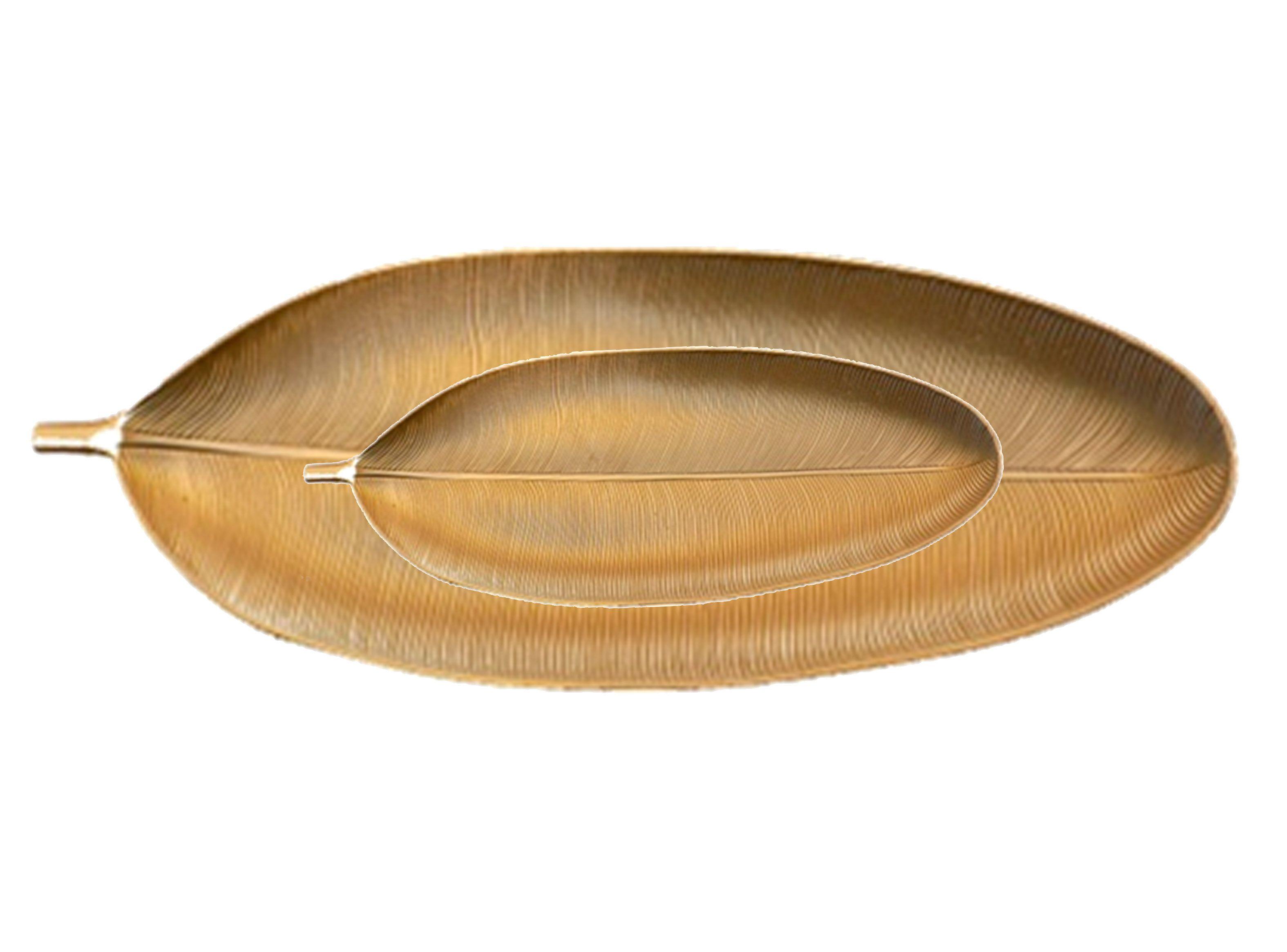 Set de 2 Bandejas Decorativas Hoja VGO-0