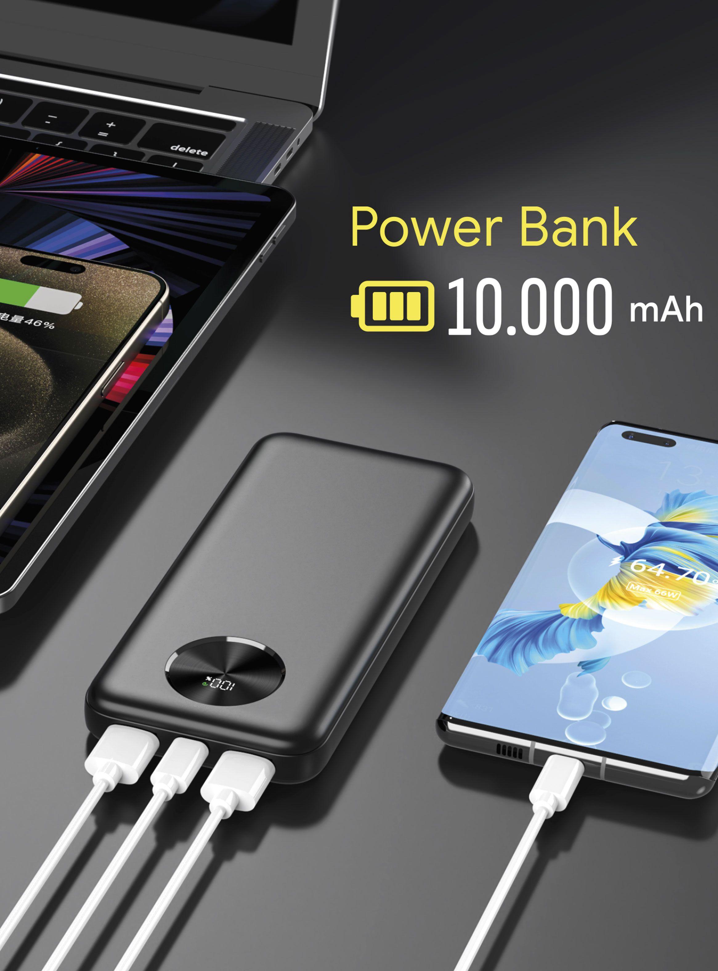 Batería Portátil con Pantalla LED 10.000 mAh-3