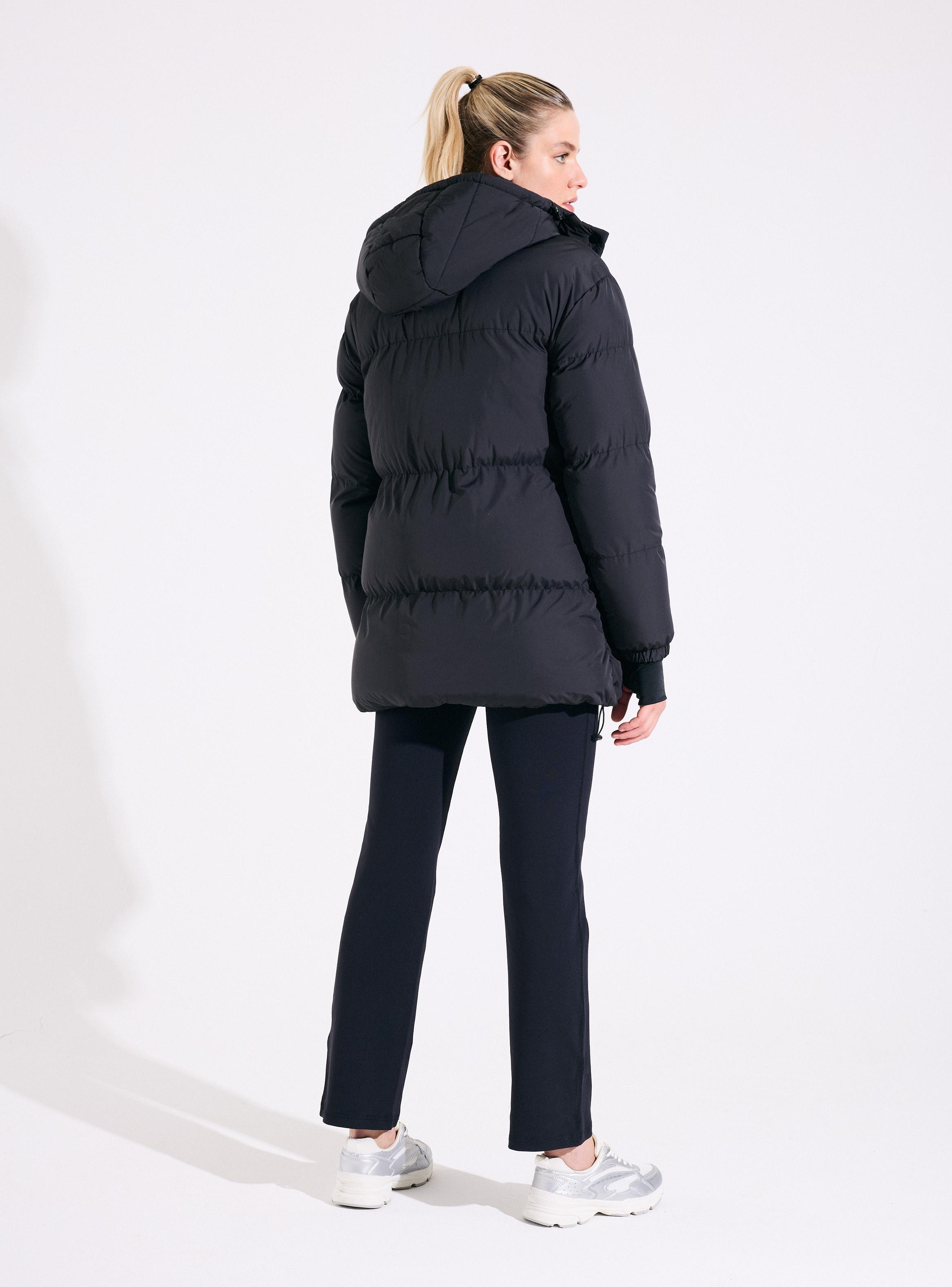 Parka Larga Oversize con Capucha-5