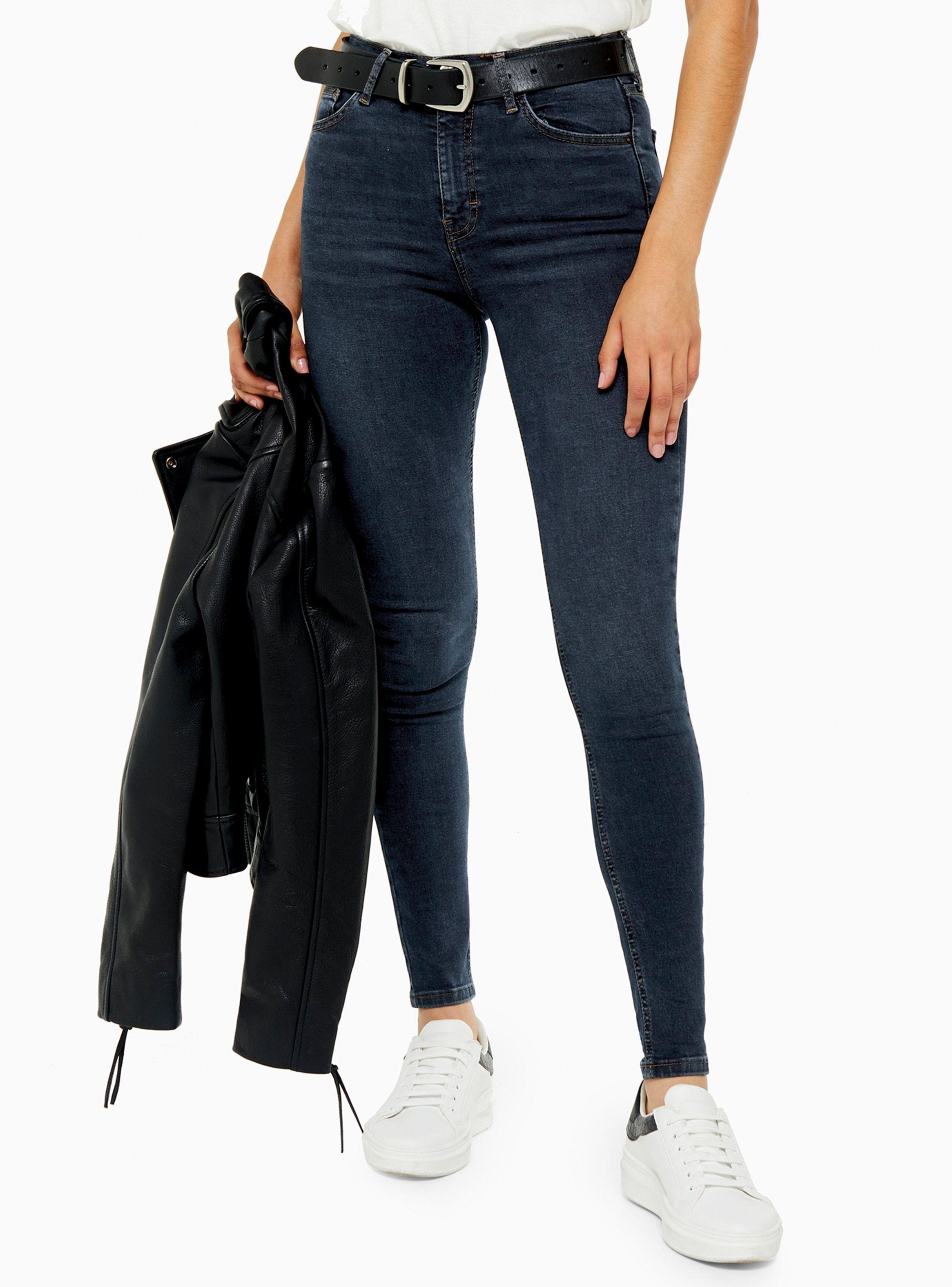 Jeans Jamie Blue Black Largo 34 Topshop-0