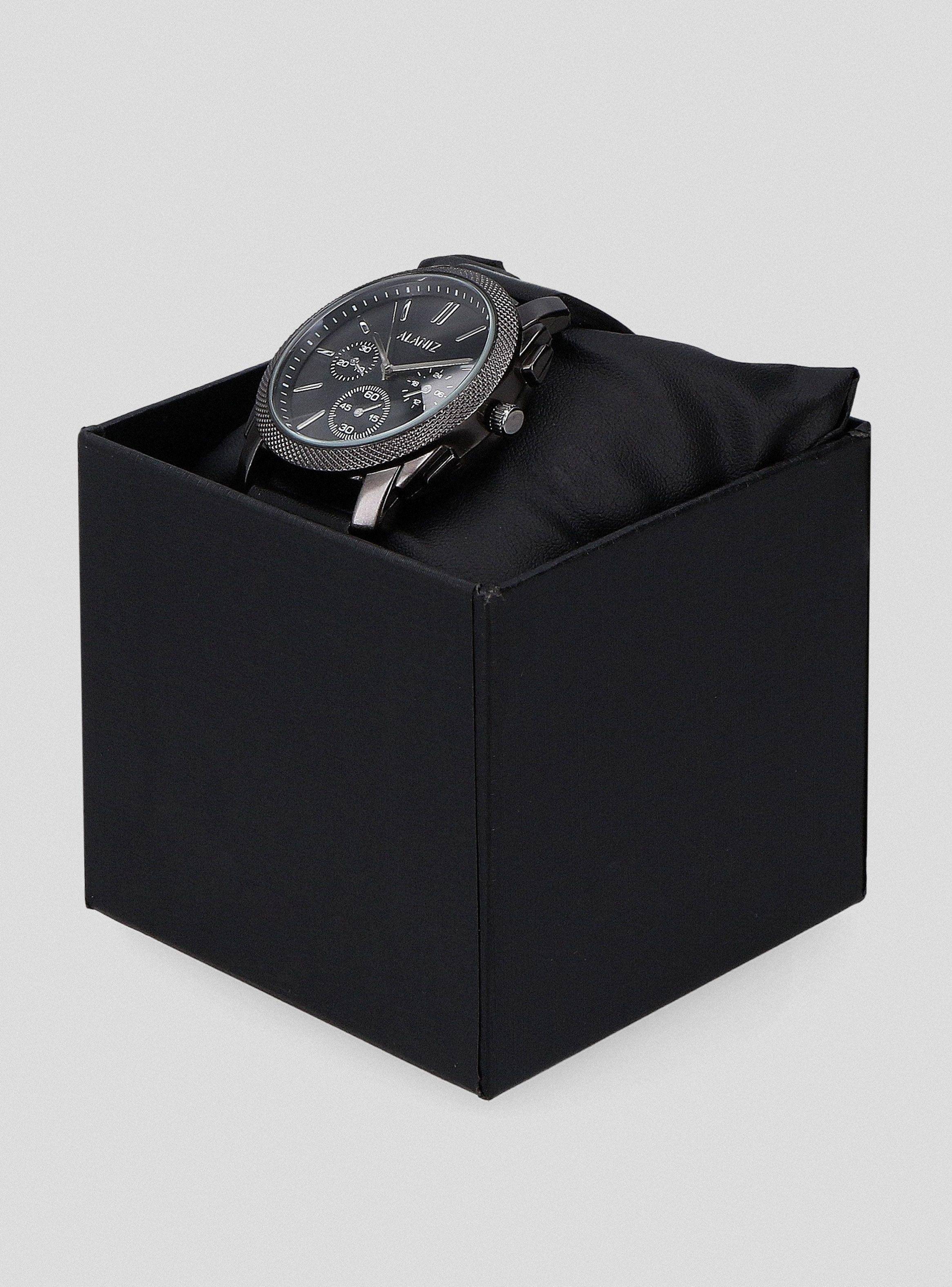 Reloj Análogo Hombre Black-3