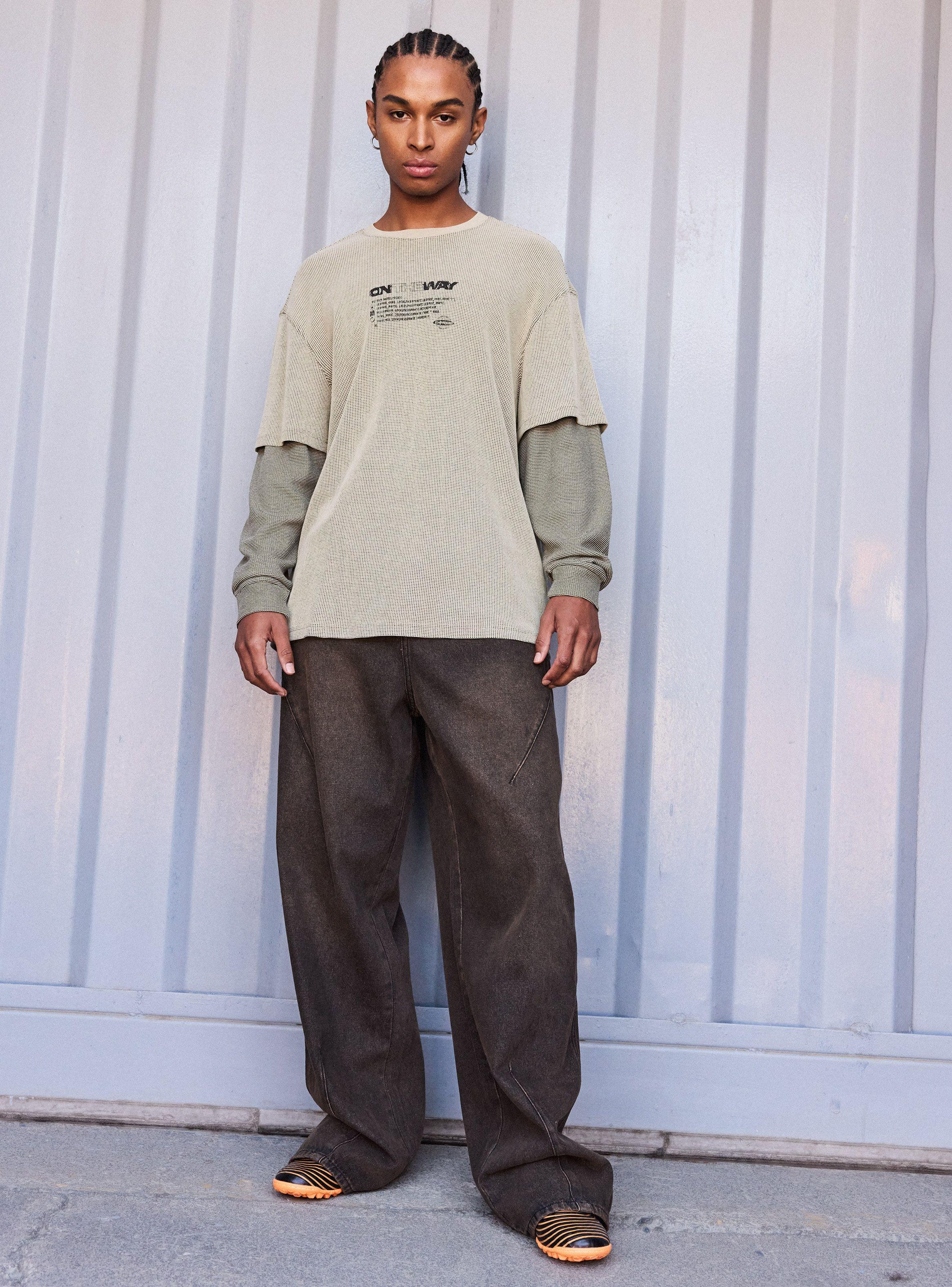 Jeans Baggy Urban Tiro Alto-4