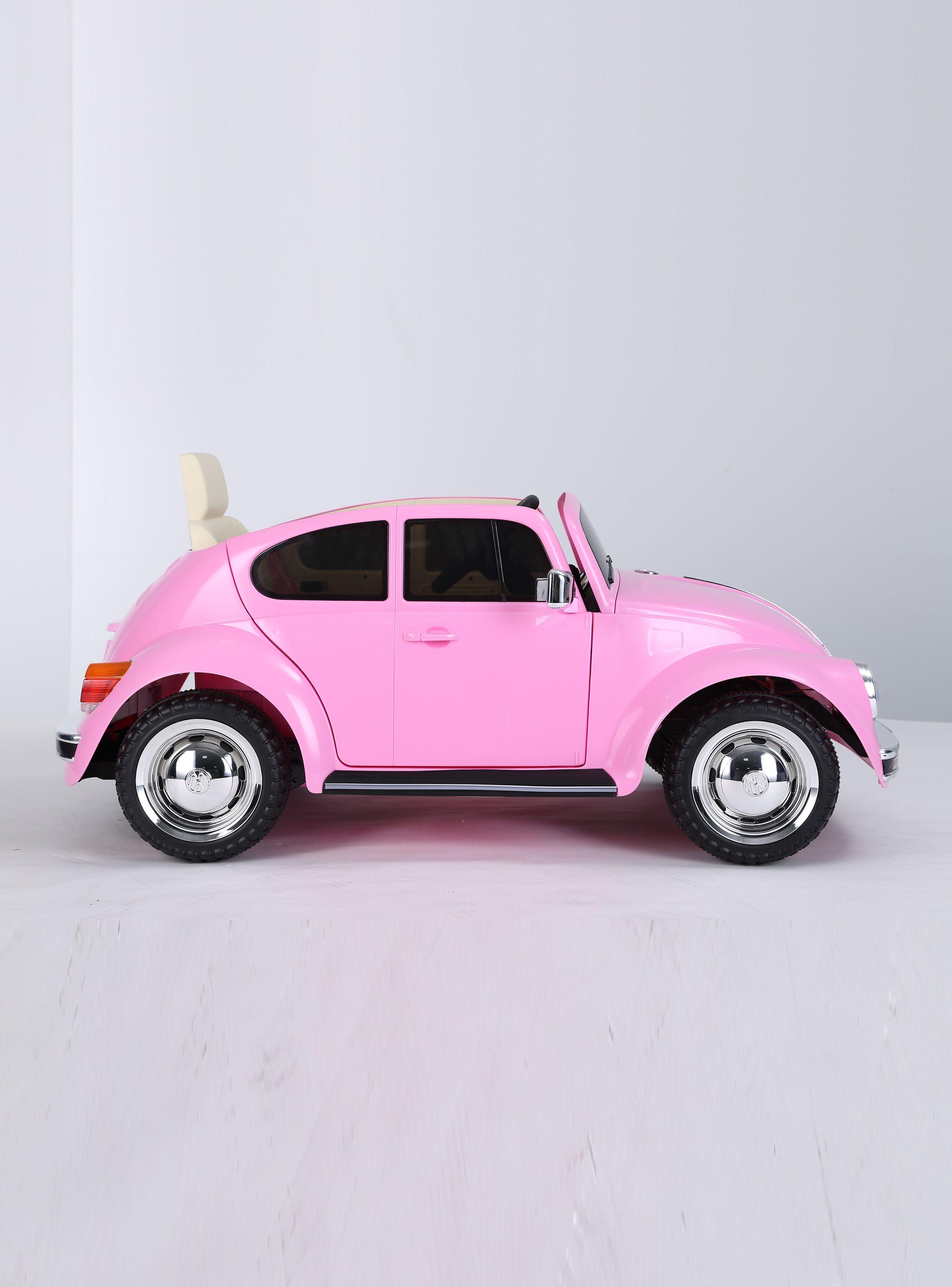 Auto a Batería 12V Beetle Rosado-1