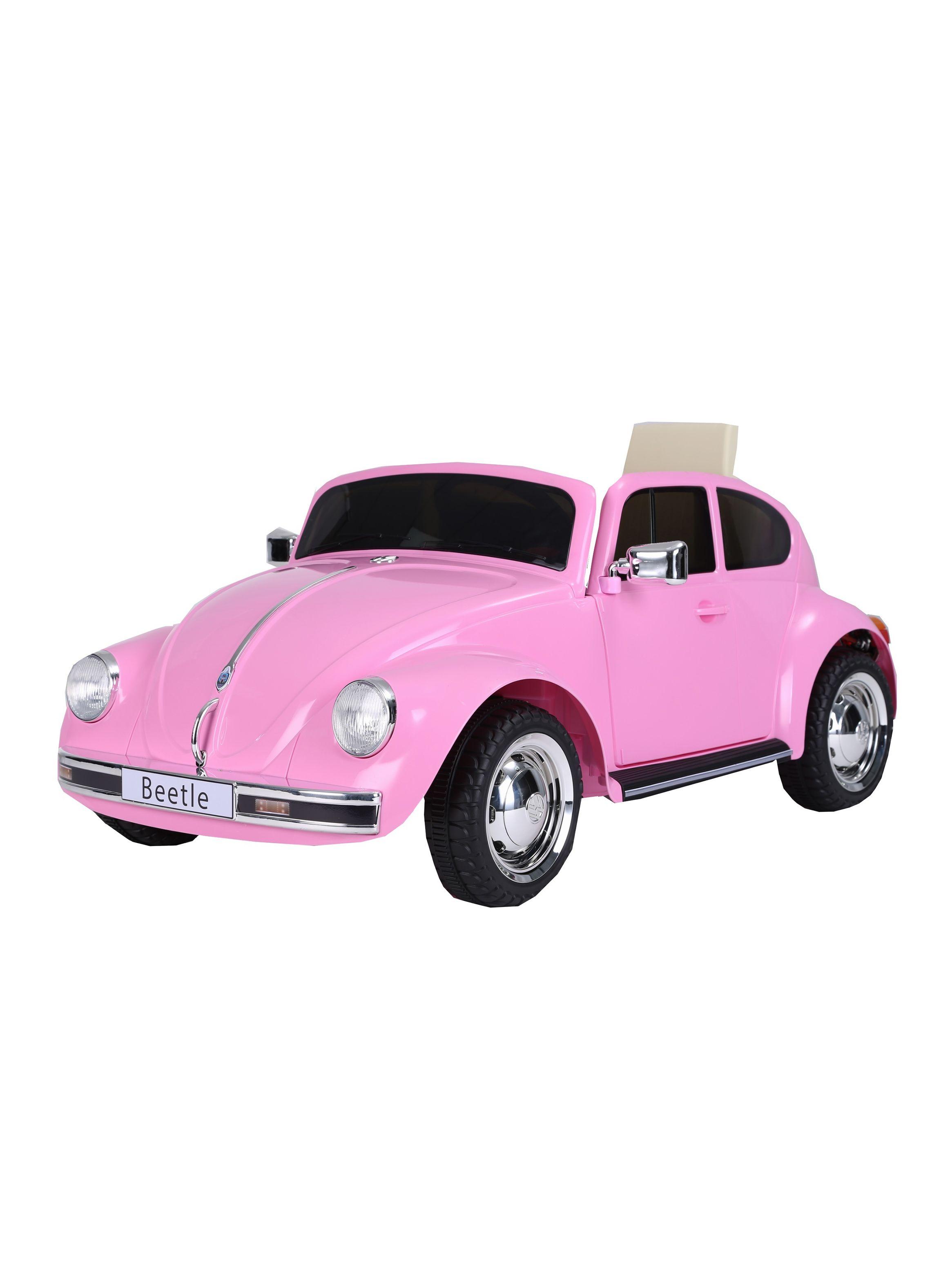 Auto a Batería 12V Beetle Rosado-0