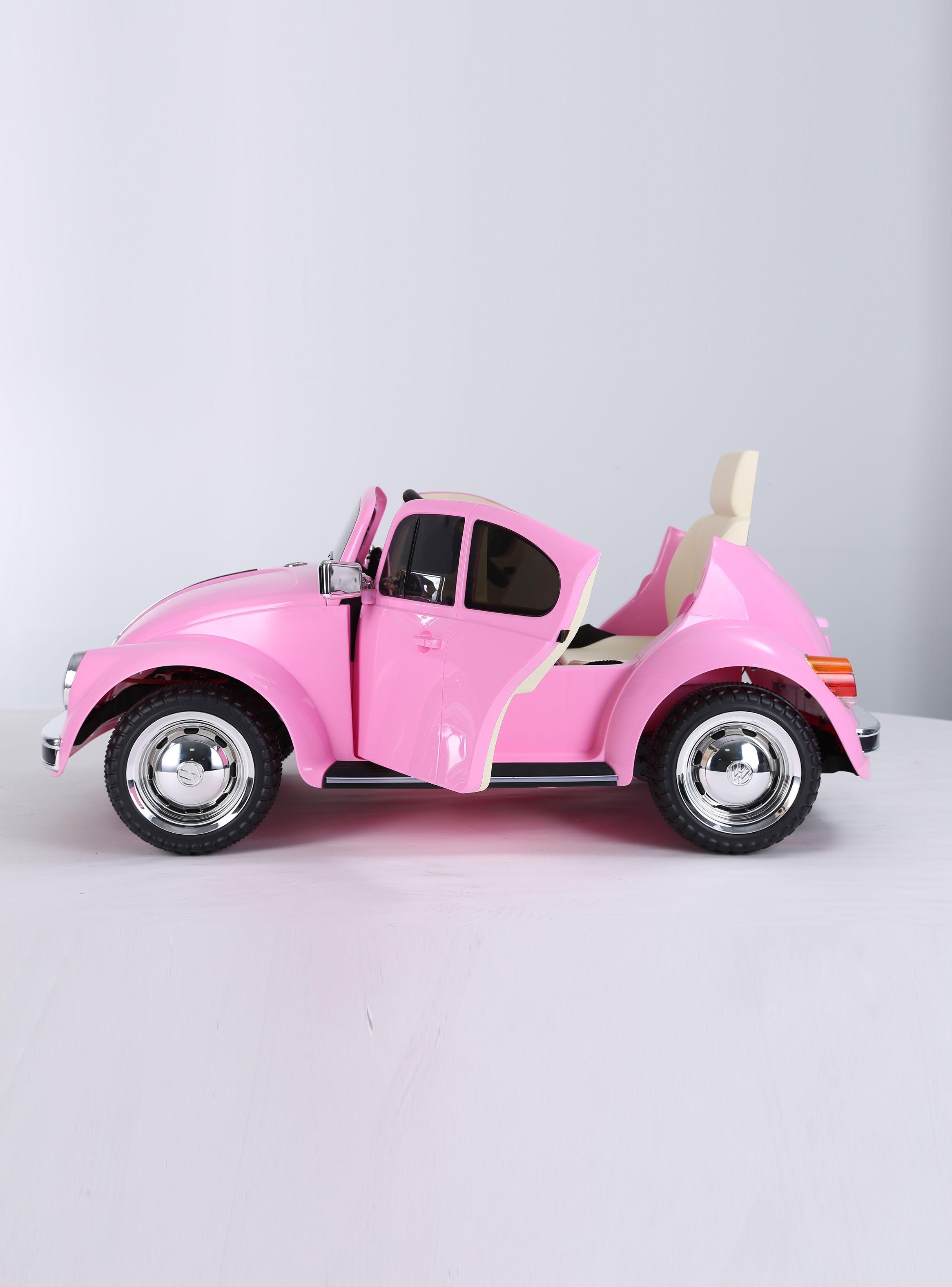 Auto a Batería 12V Beetle Rosado-2