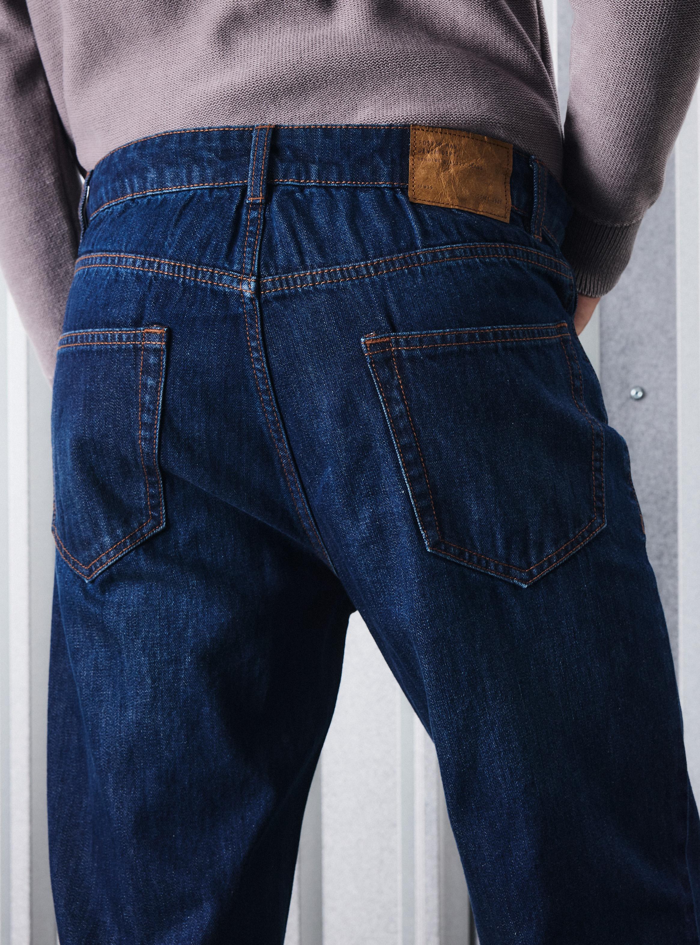 Jeans Azul Oscuro con Lavado-3