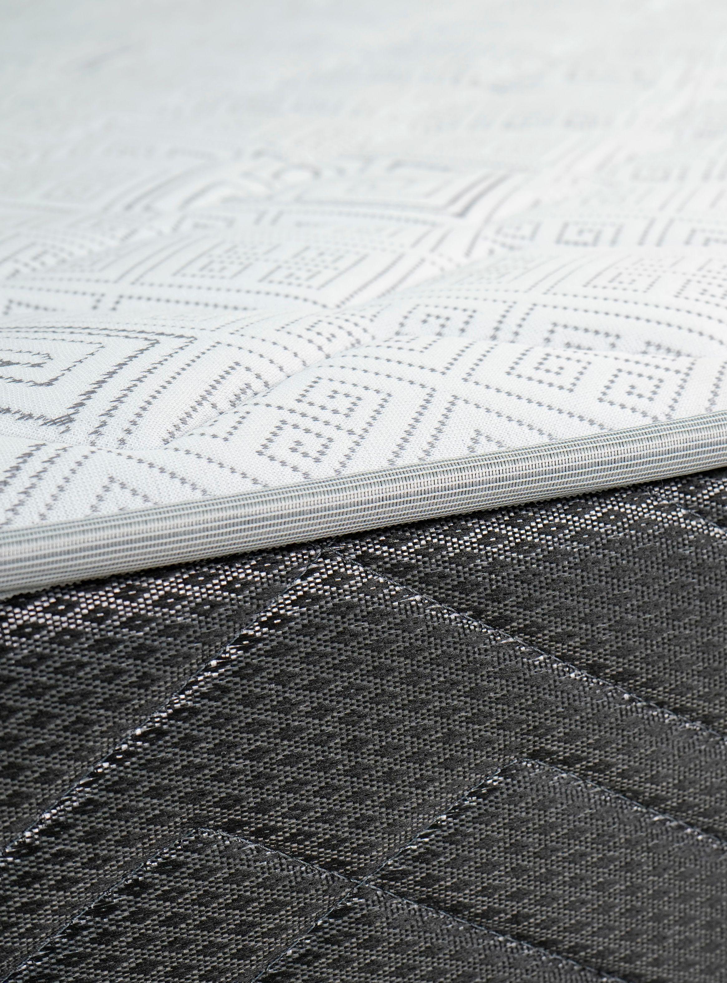 Cama Europea New Mega 2 Plazas x190 cm Base Dividida + Respaldo Nuit + Velador Granada Grey-2