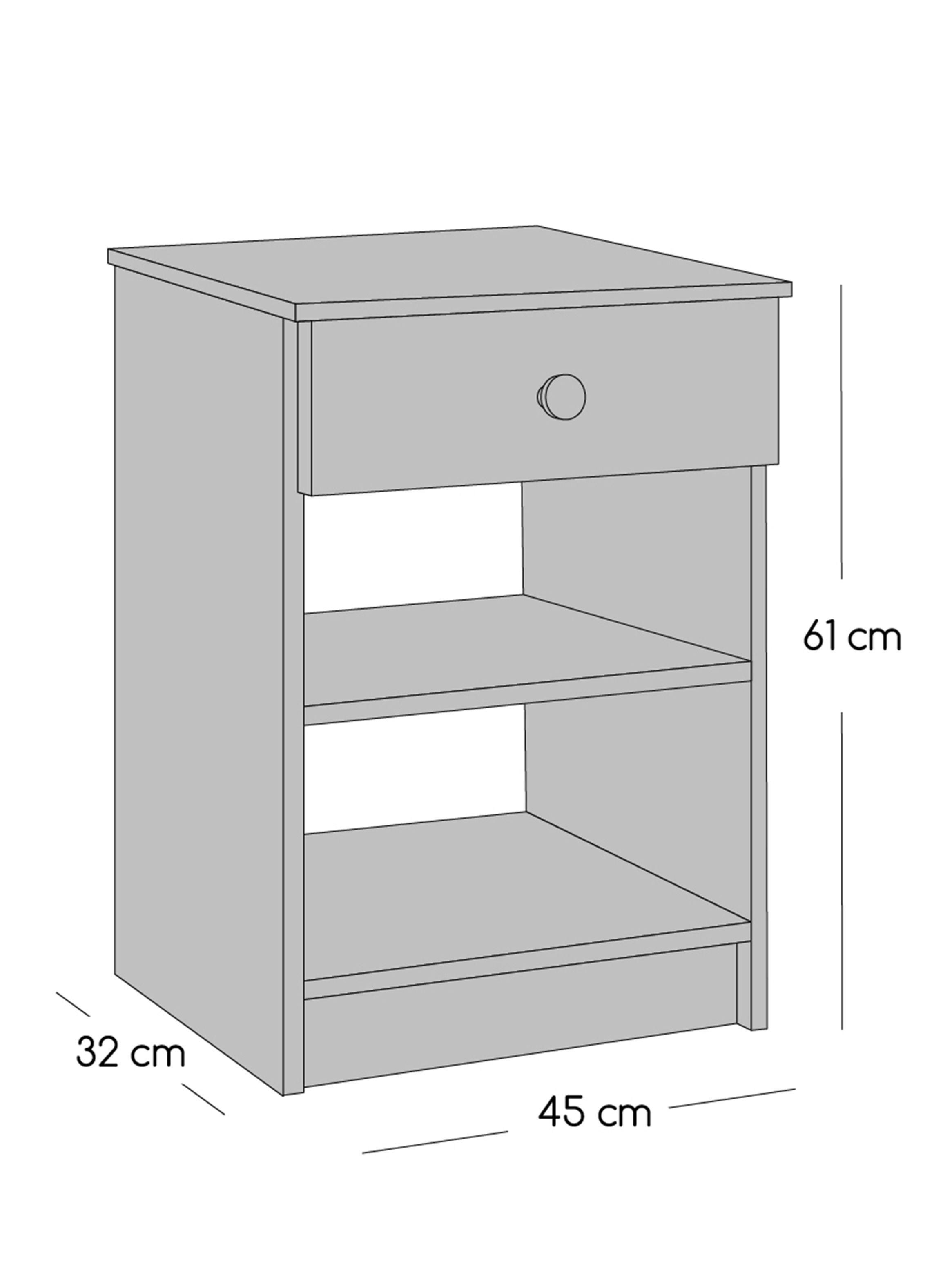 Cama Europea New Mega 2 Plazas x190 cm Base Dividida + Respaldo Nuit + Velador Granada Grey-1