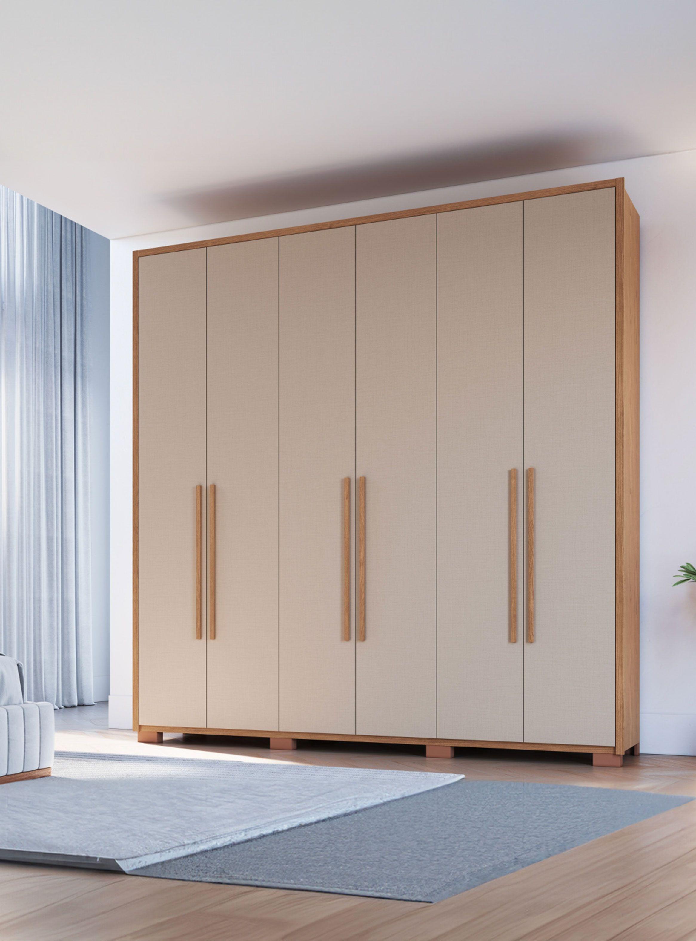 Clóset Safira 6 Puertas 3 Cajones Beige-4