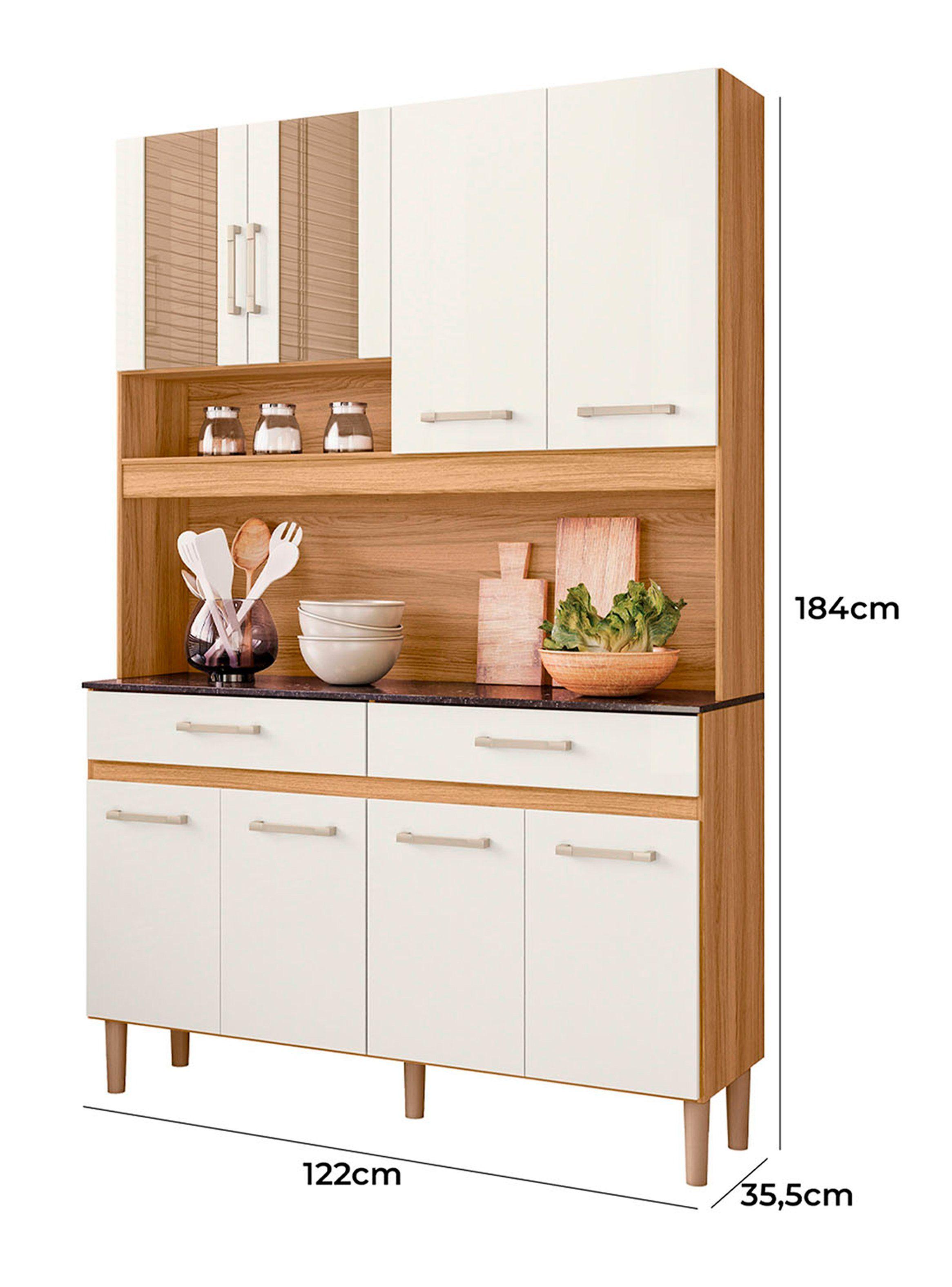 Kit Cocina Bari 8 Puertas 2 Cajón-1