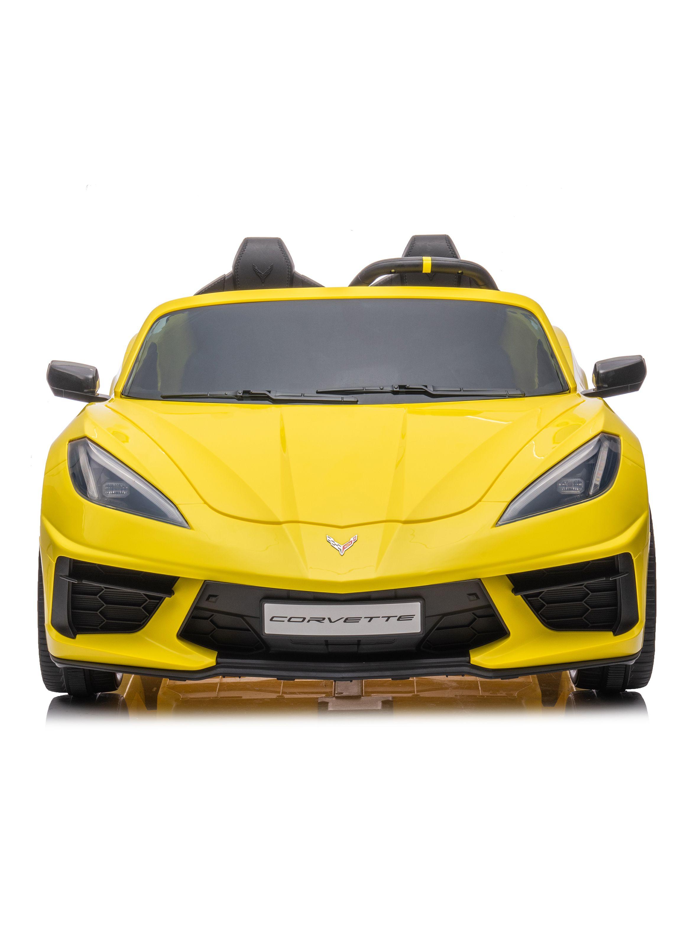 Auto a Batería Corvette 12V Amarillo-1