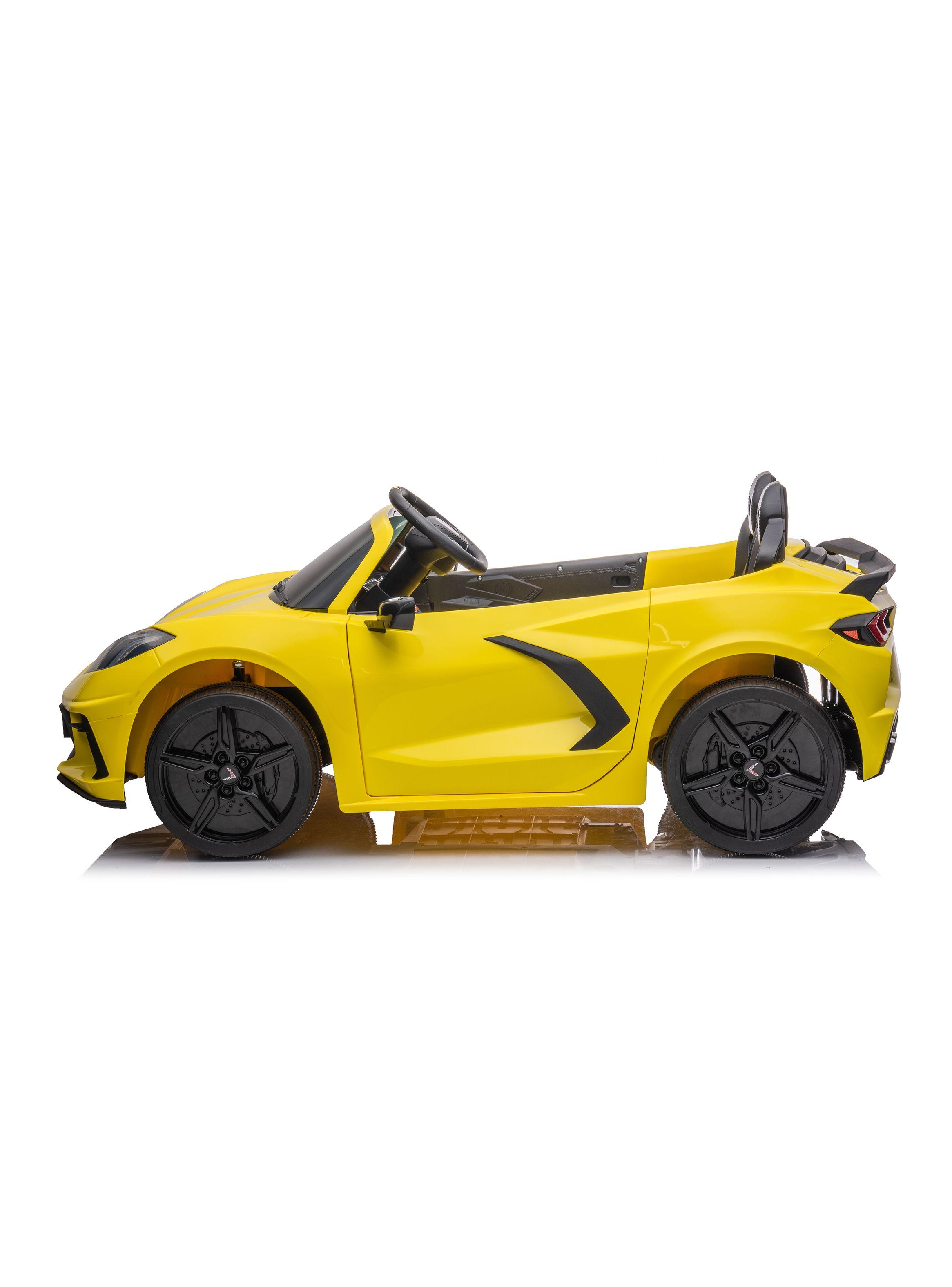 Auto a Batería Corvette 12V Amarillo-2