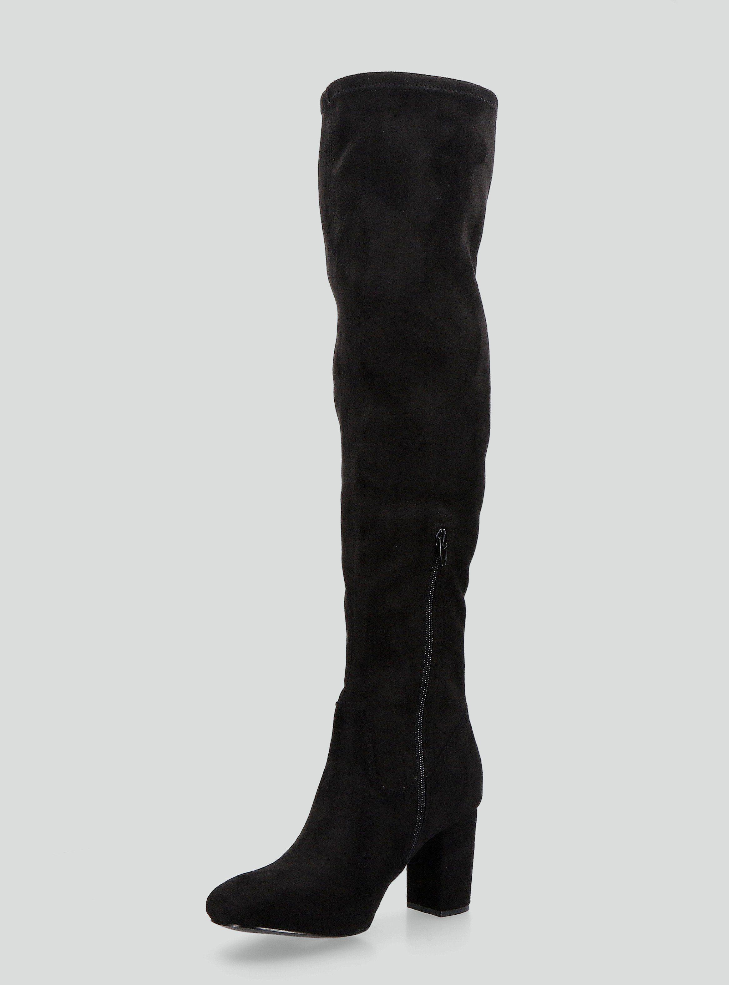 Bota Tipo Bucanera Efecto Gamuza Mujer-2
