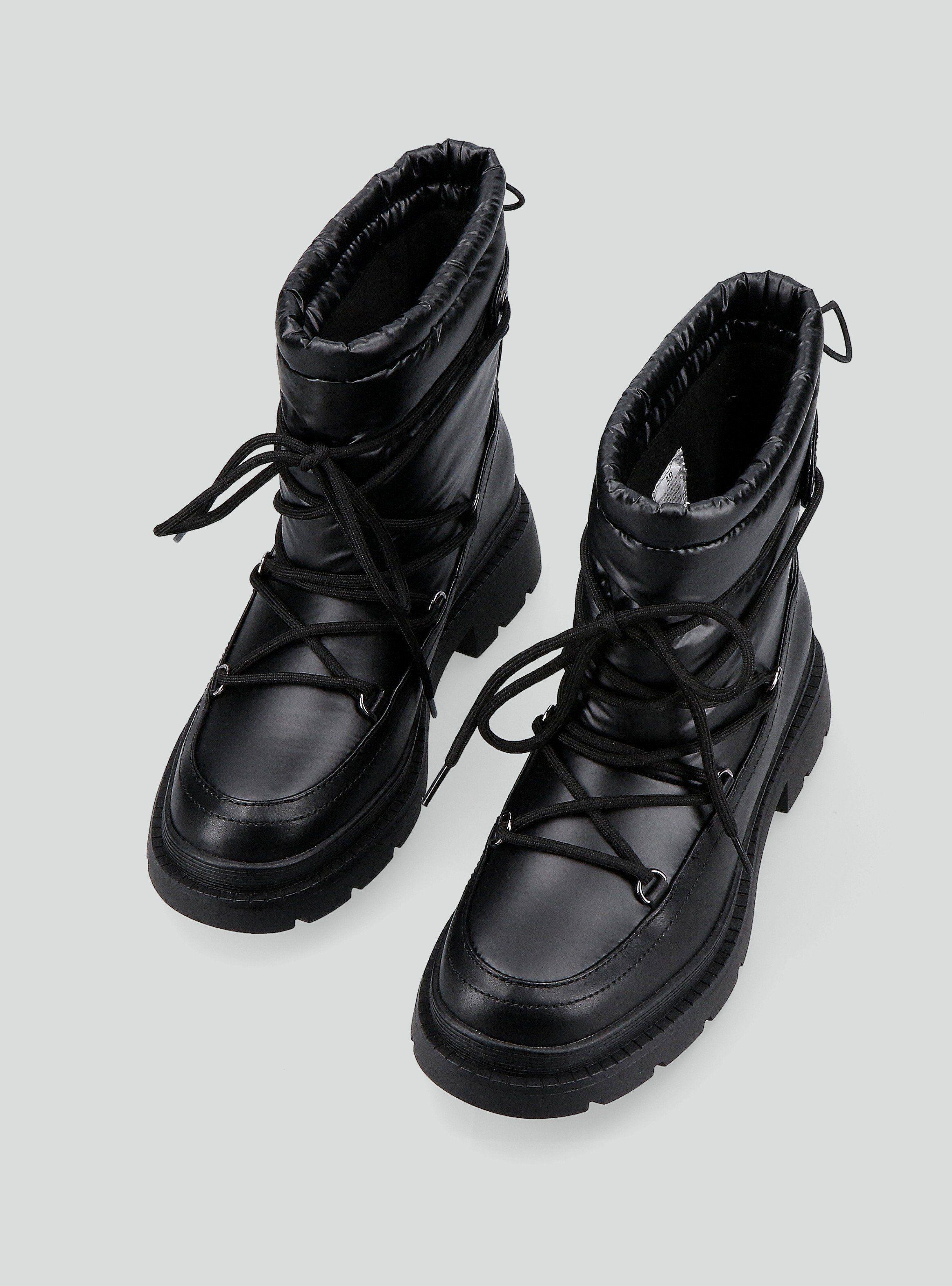 Bota Acolchada Plataforma Mujer-4