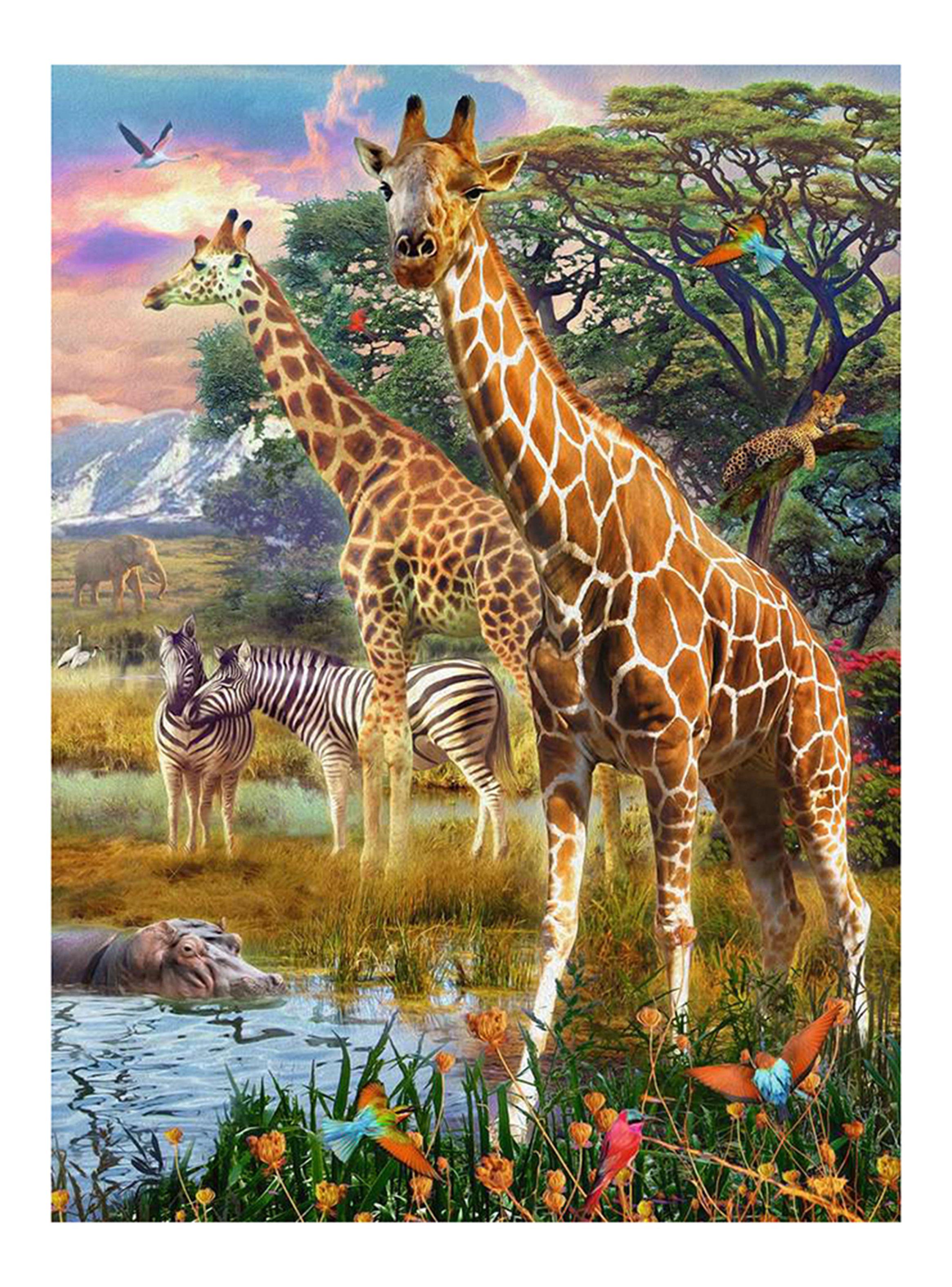 Ravensburger Puzzle XXL Jirafas en África 150 Caramba-1