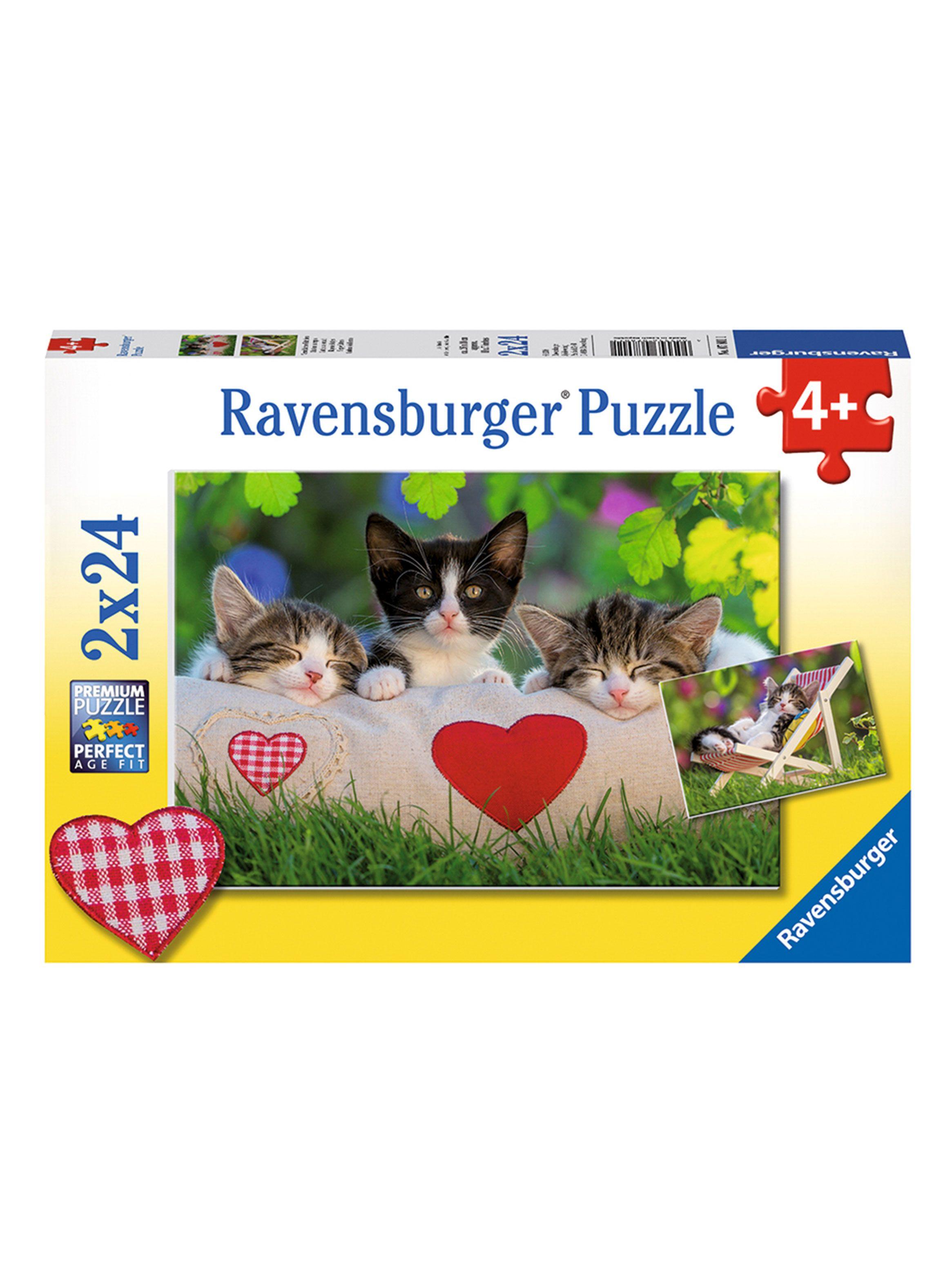 Ravensburger Puzzle Gatos Dormilones 2x24 Caramba-0