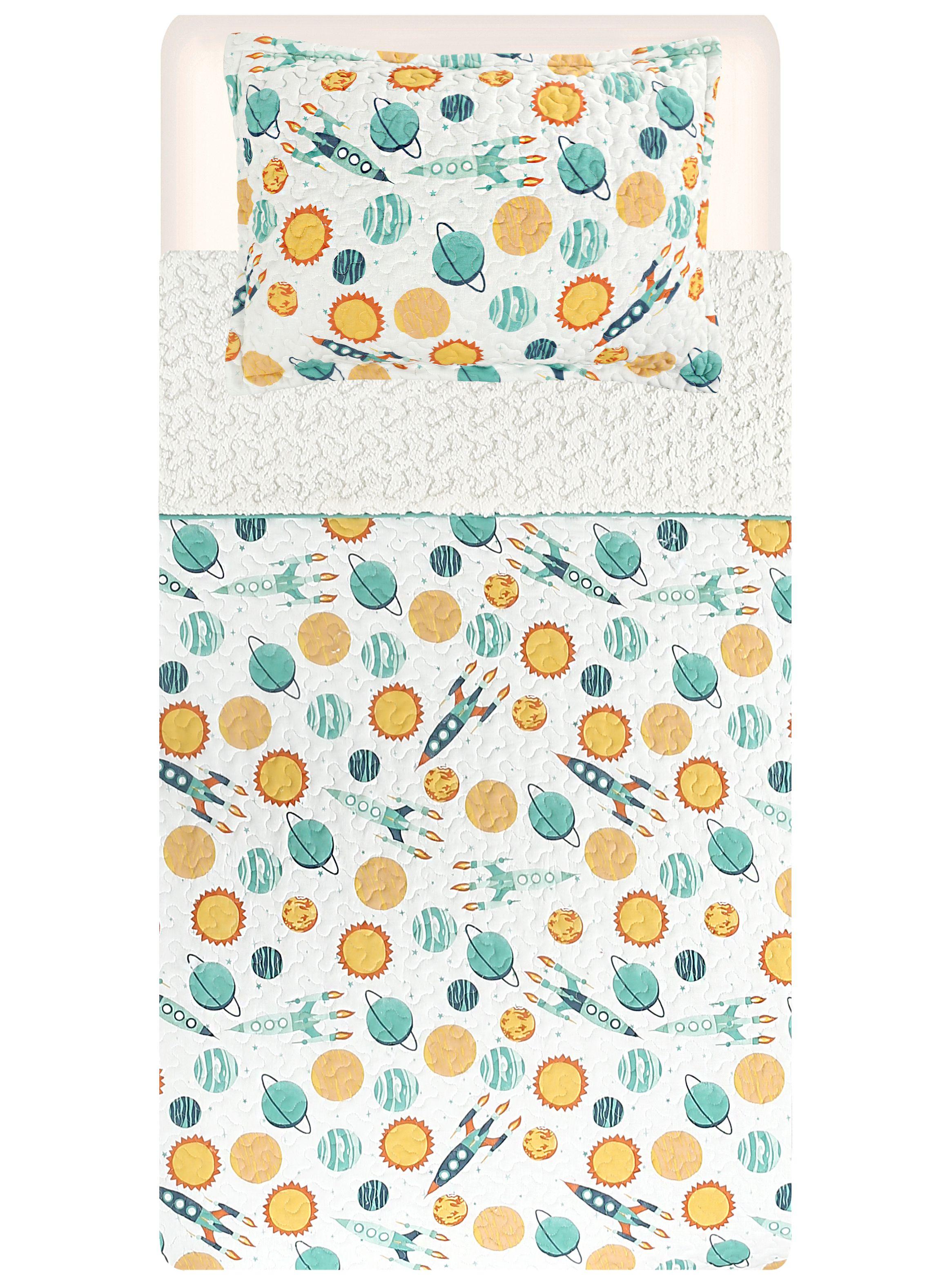 Quilt Infantil Sherpa 1 Plaza Diseño 1-3