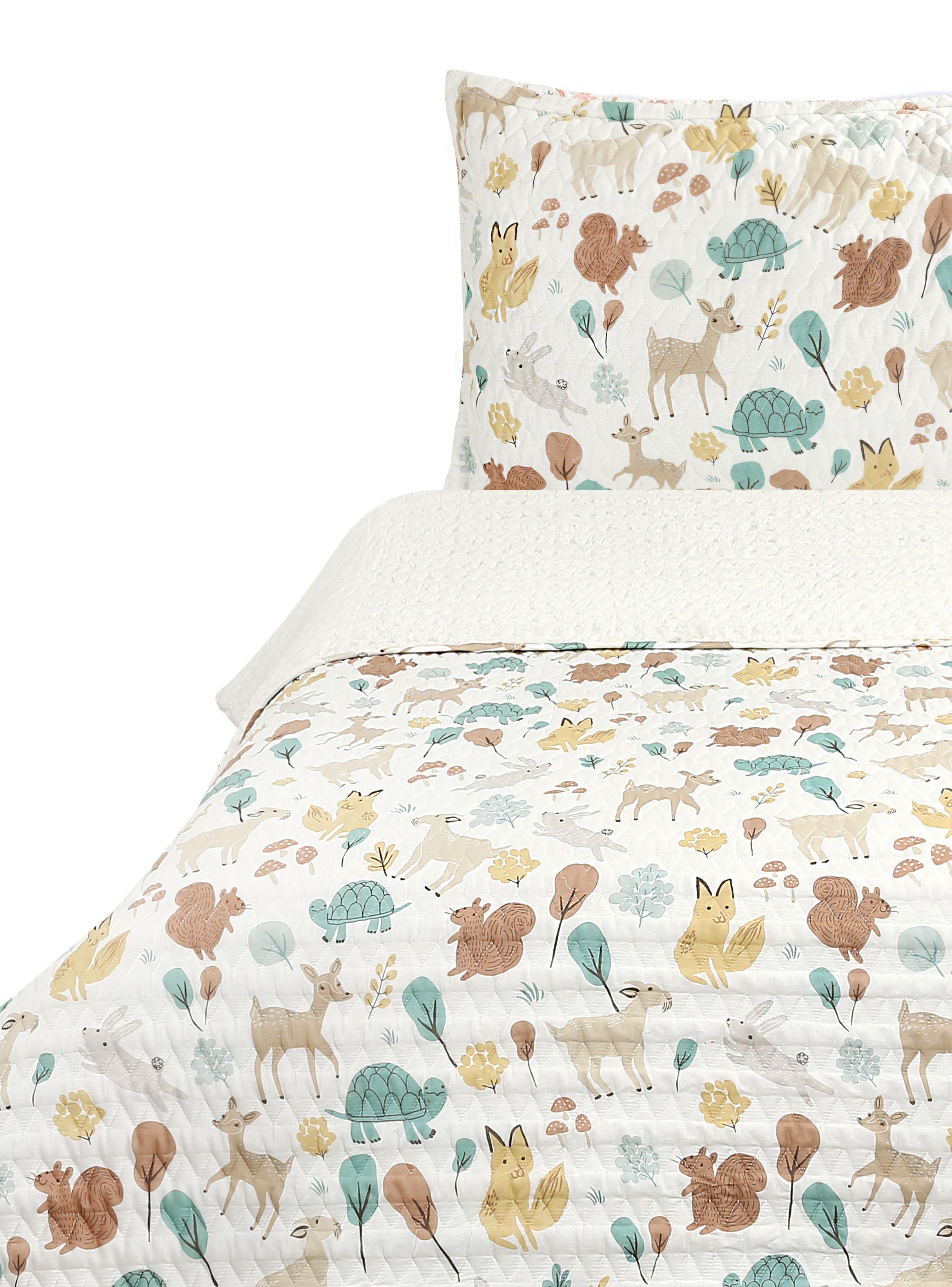 Quilt Infantil Sherpa 1 Plaza Diseño 1-0