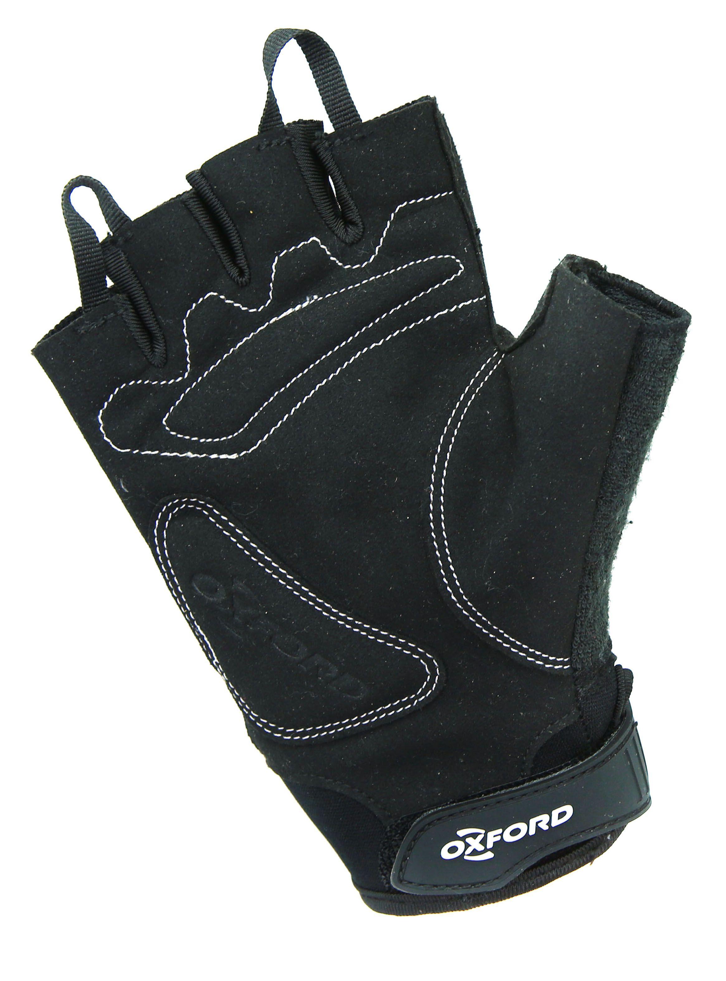 Guante Talla M Dedo Corto Azul Negro Oxford-3
