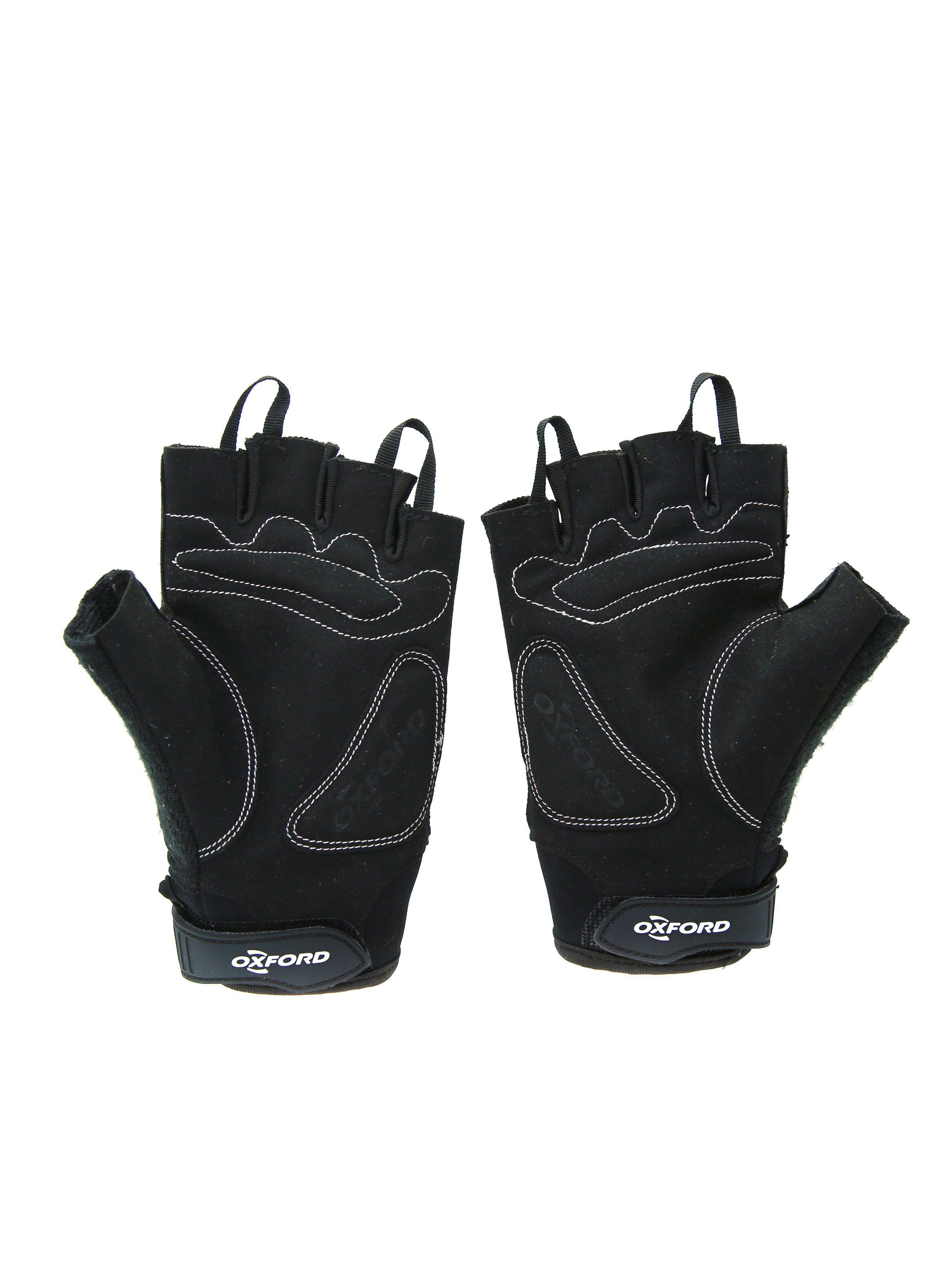 Guante Talla M Dedo Corto Azul Negro Oxford-2
