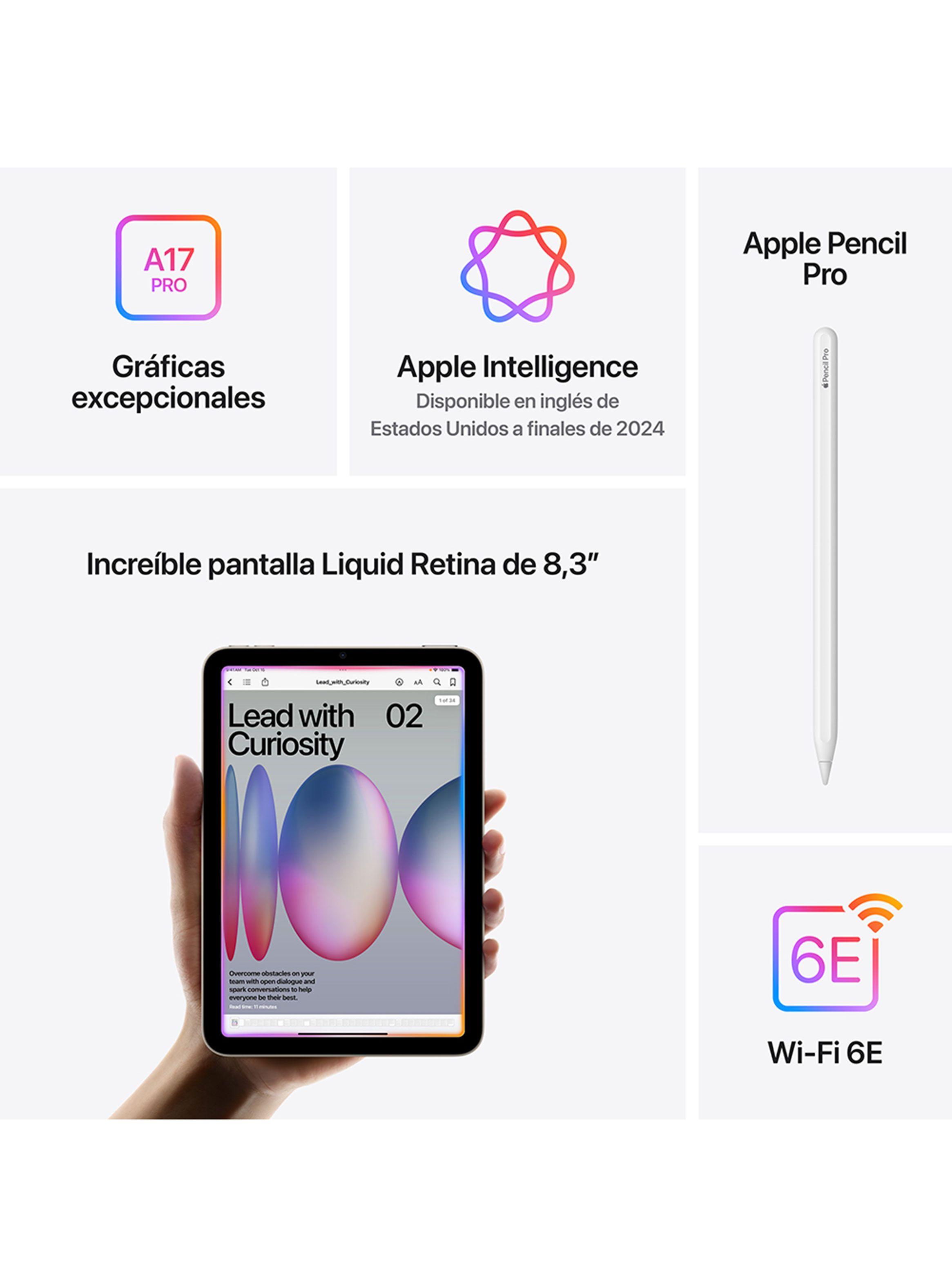 Apple iPad Mini 8.3" WiFi 128GB Chip A17 Pro Morado-5