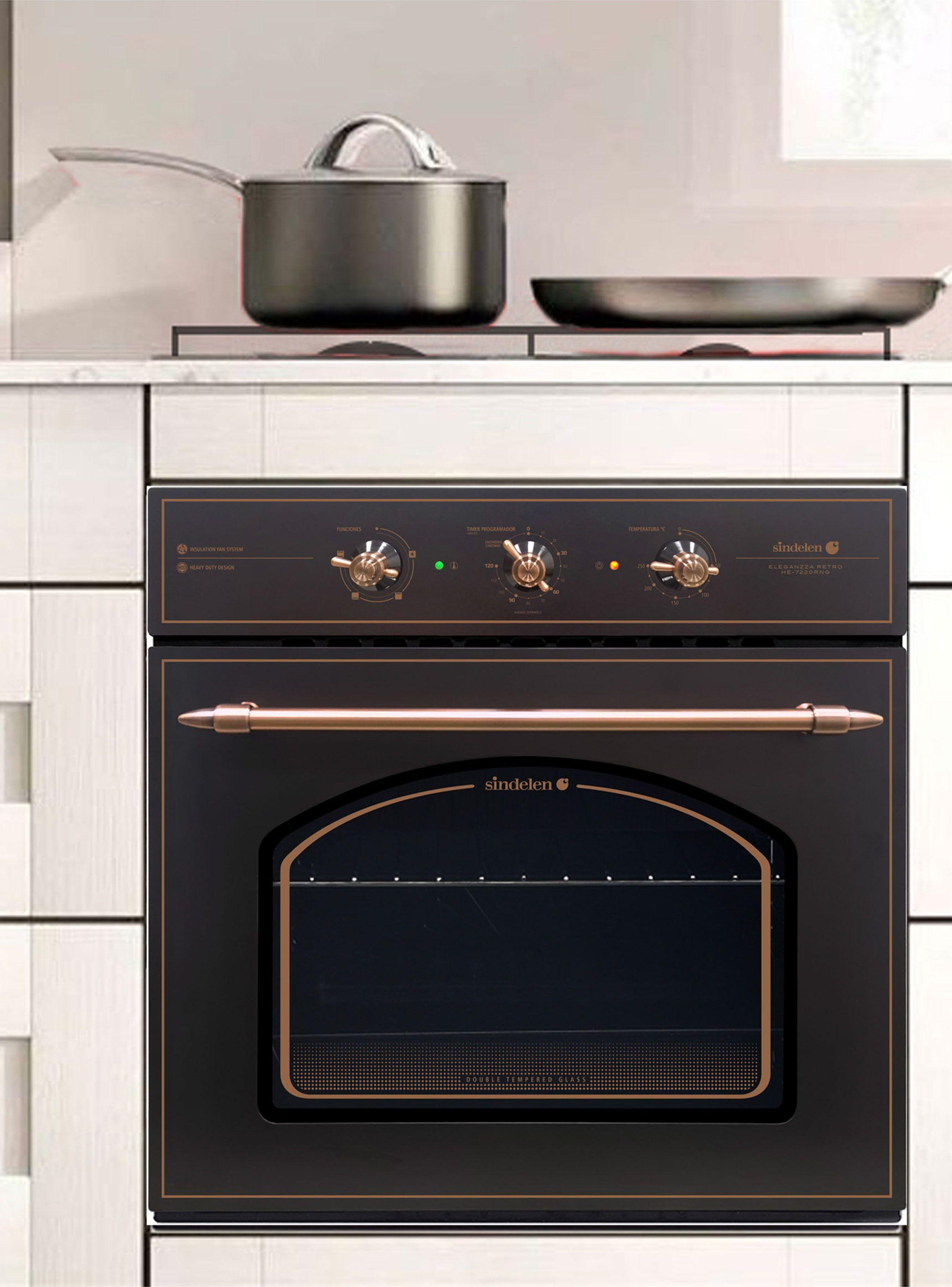 Horno Empotrable Eléctrico Sindelen Retro Design He-7220RNG-3