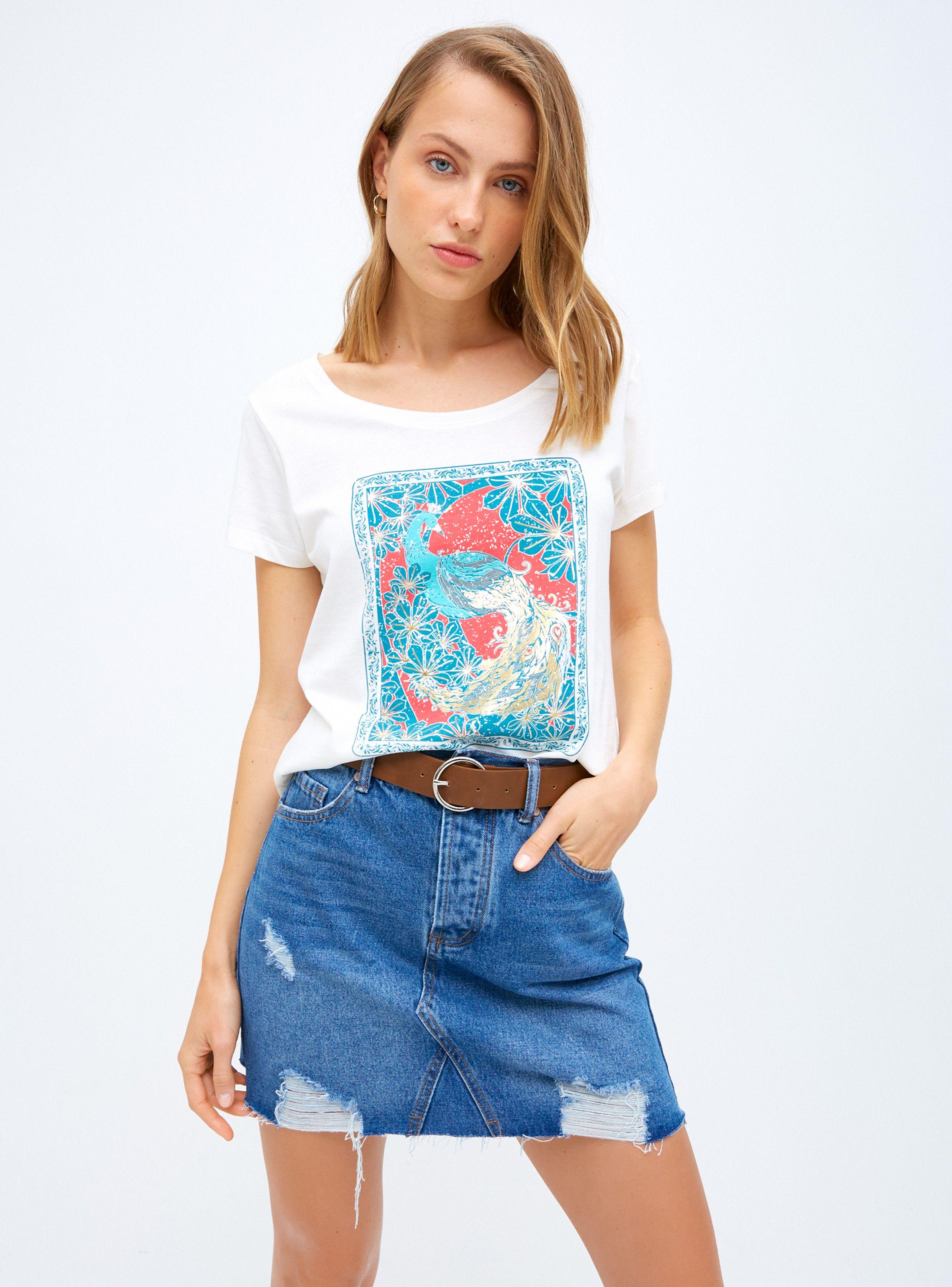 Falda Denim con Cinturón-0