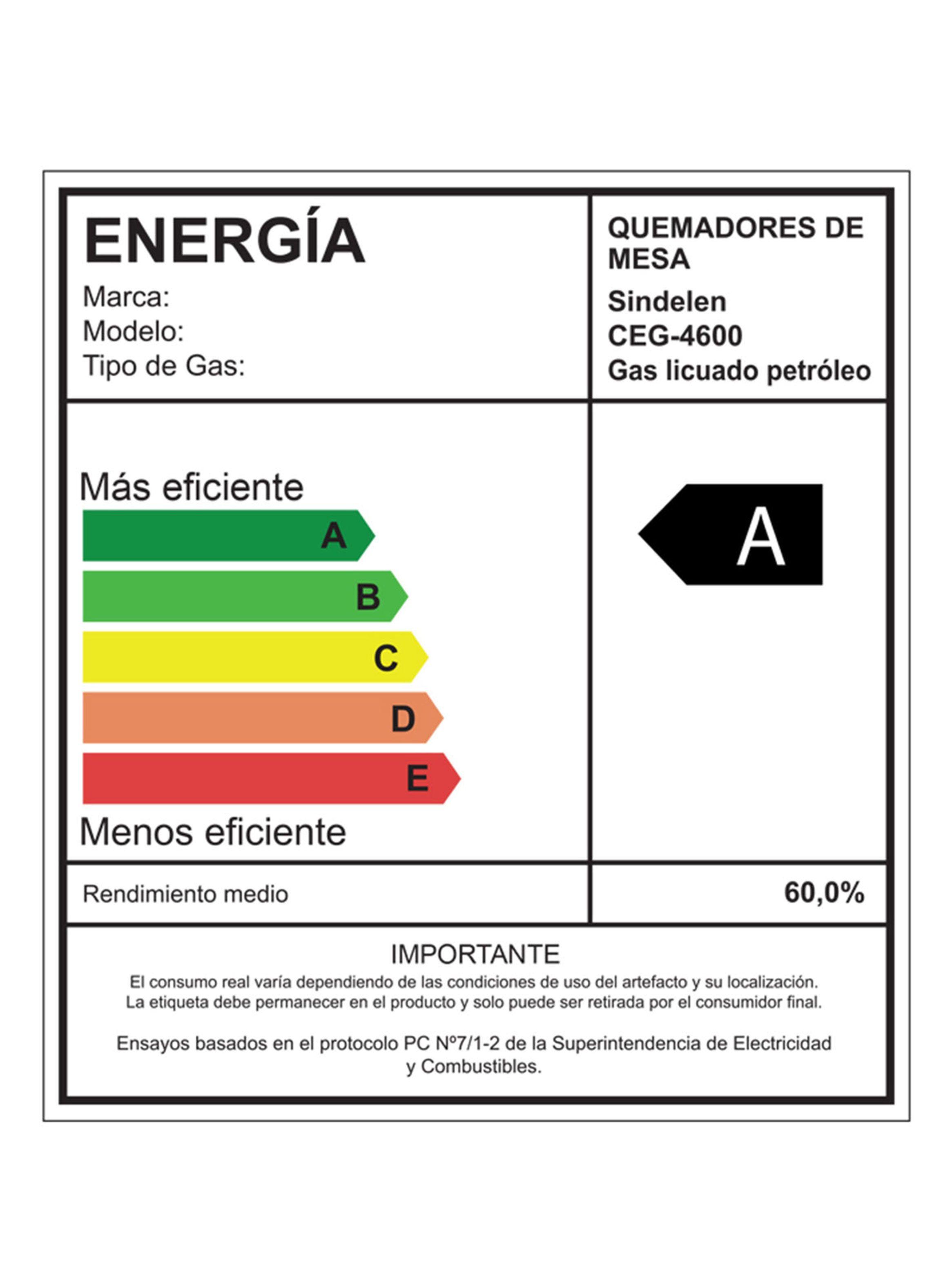 Encimera a Gas Sindelen 4 Quemadores CEG-4600IN-4