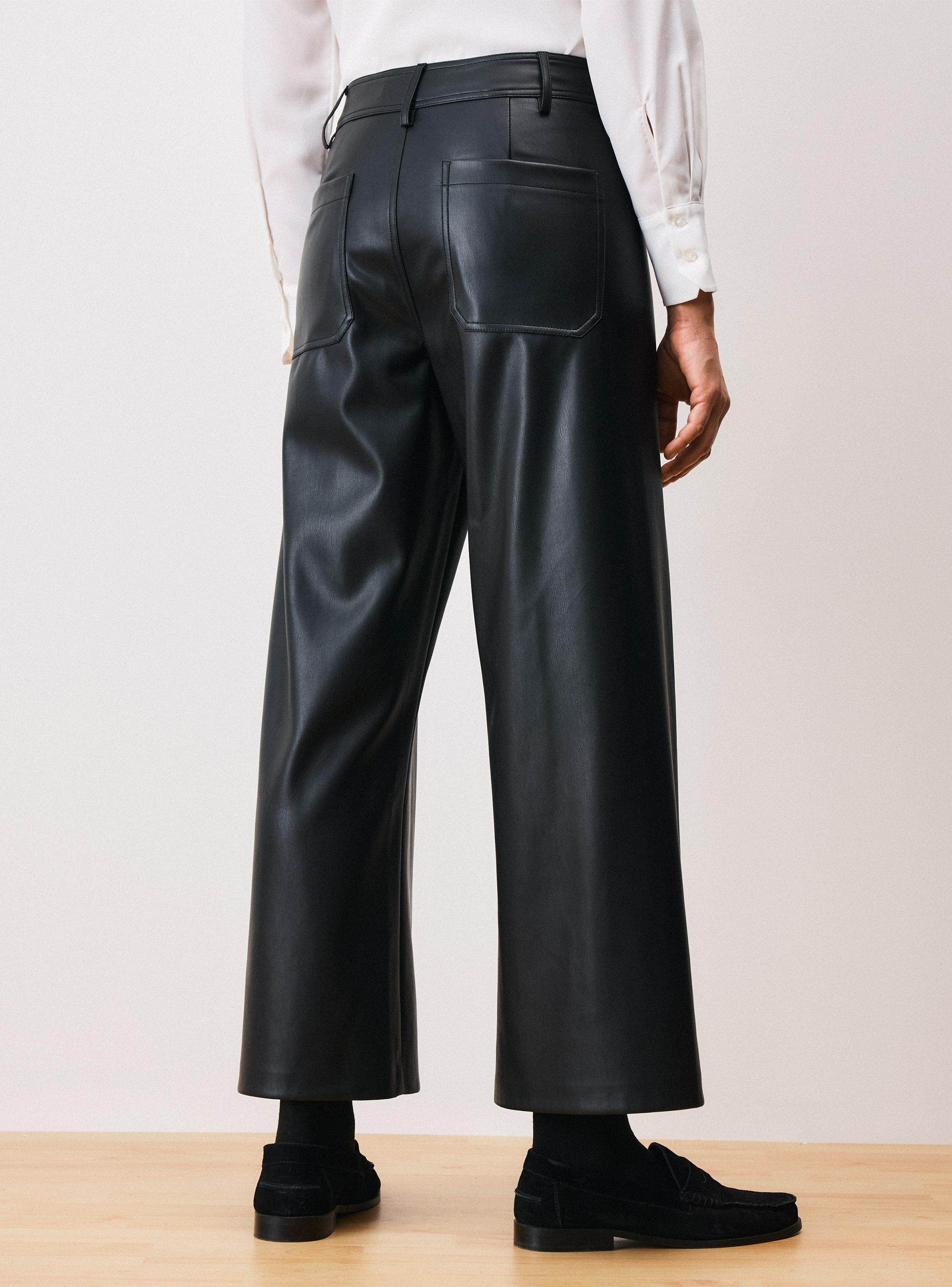 Pantalón Marine de Cuero Sintético-1